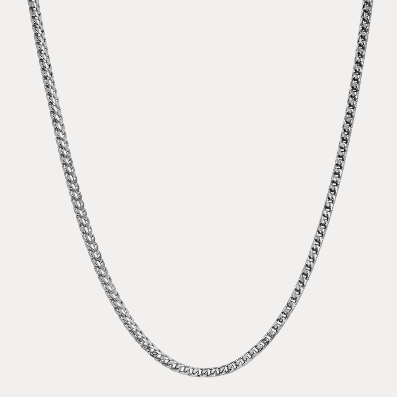 925 Sterling Silver 5mm Franco Chain Necklace