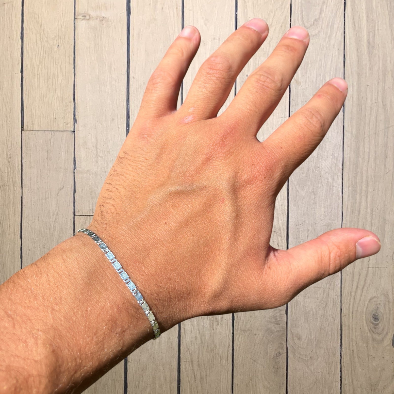 925 Sterling Silver 3mm Valentino Bracelet