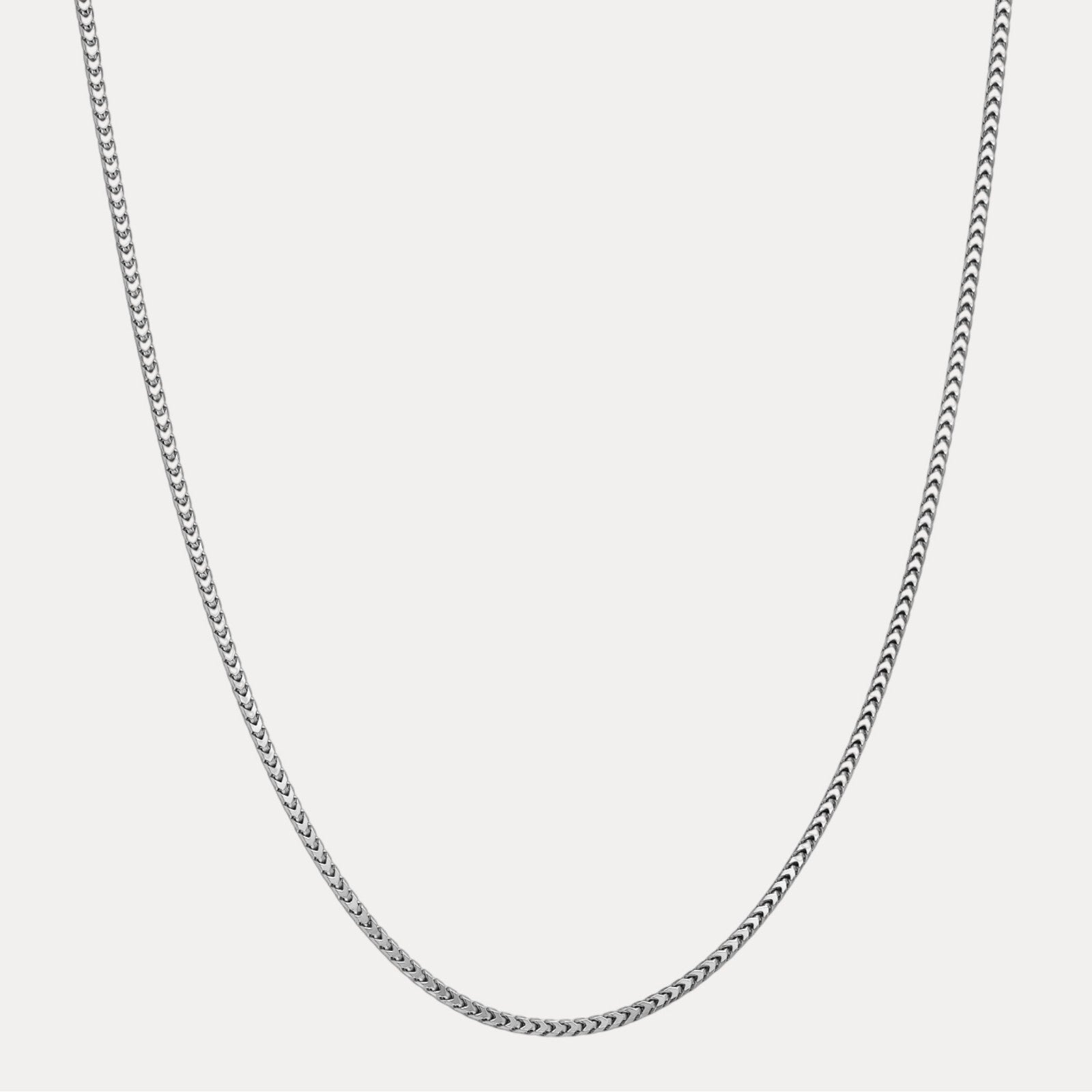925 Sterling Silver 3mm Franco Chain Necklace