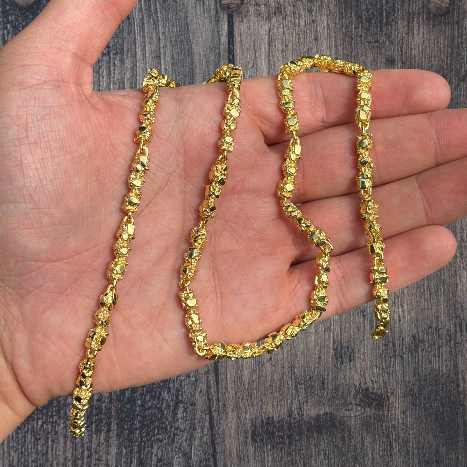 925 Sterling Silver 5mm Nugget Chain Necklace