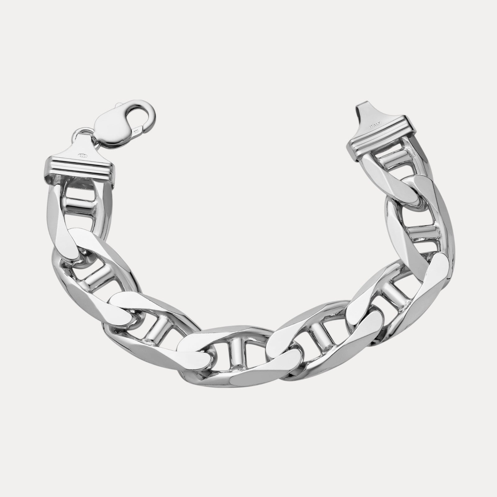 925 Sterling Silver 16mm Mariner Bracelet