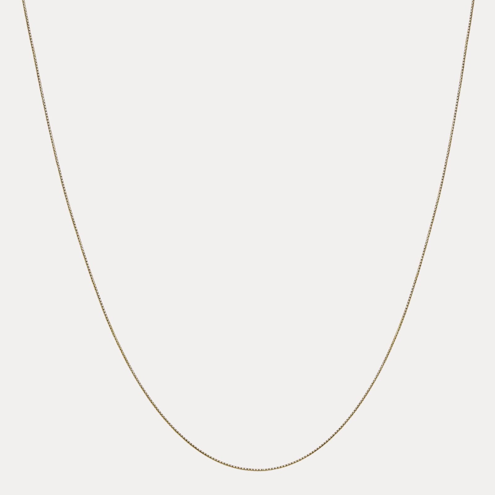 925 Sterling Silver 1mm Rounded Box Chain Necklace