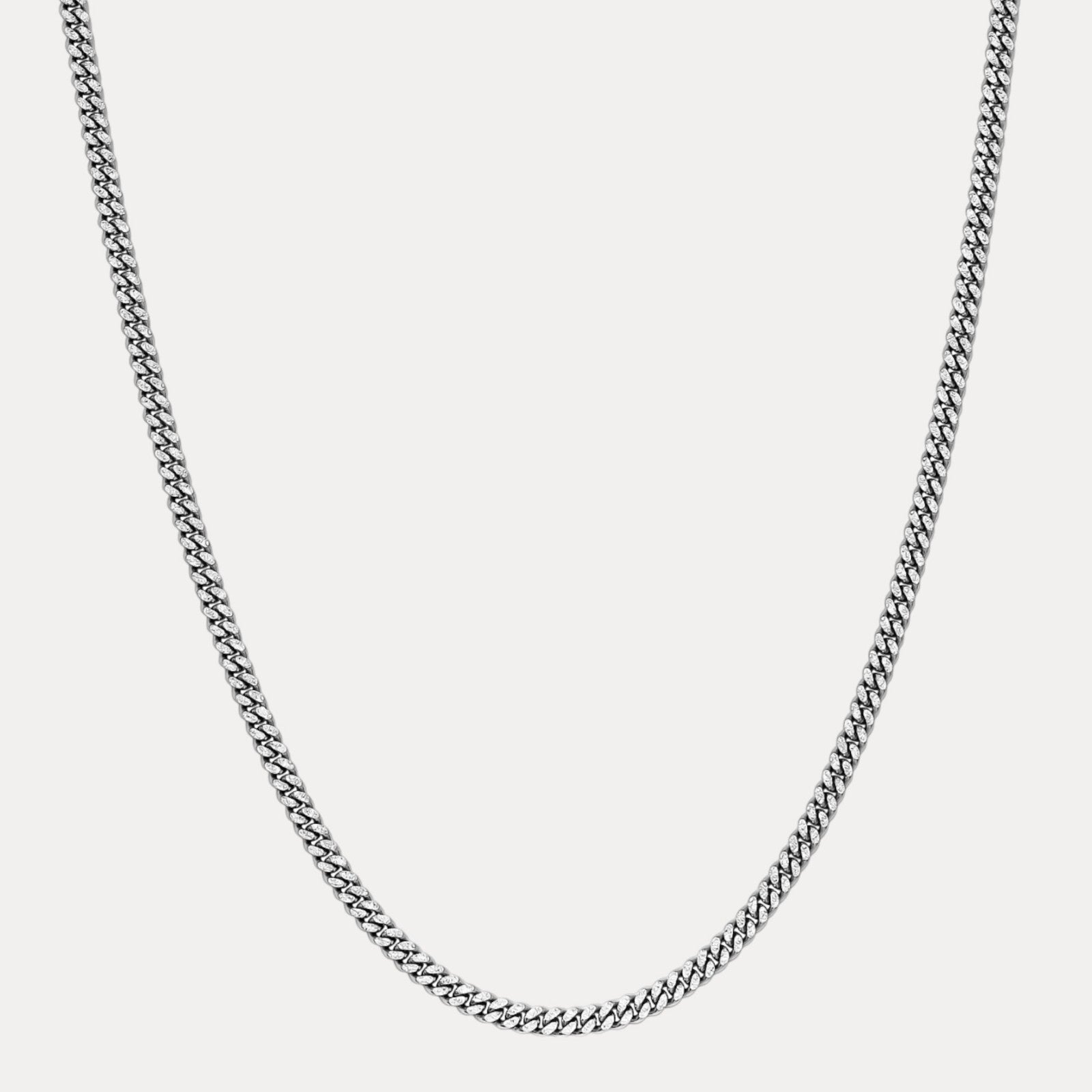 925 Sterling Silver 5mm Diamond Cut Miami Cuban Chain Necklace