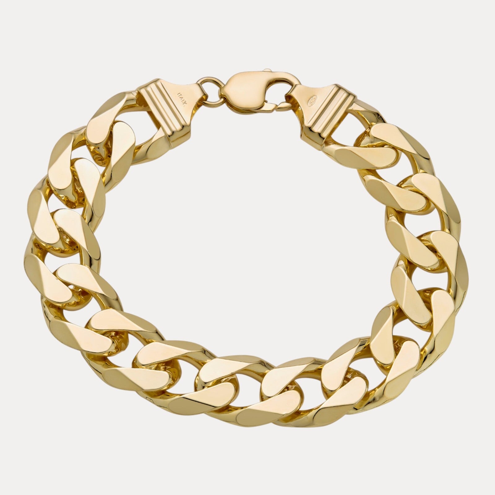 925 Sterling Silver 16mm Curb Bracelet