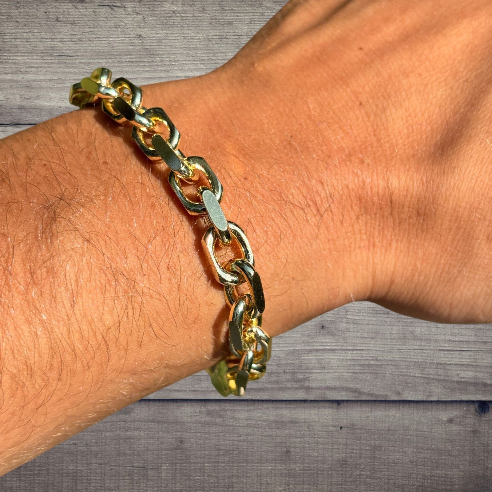 925 Sterling Silver 8mm Anchor Cable Bracelet