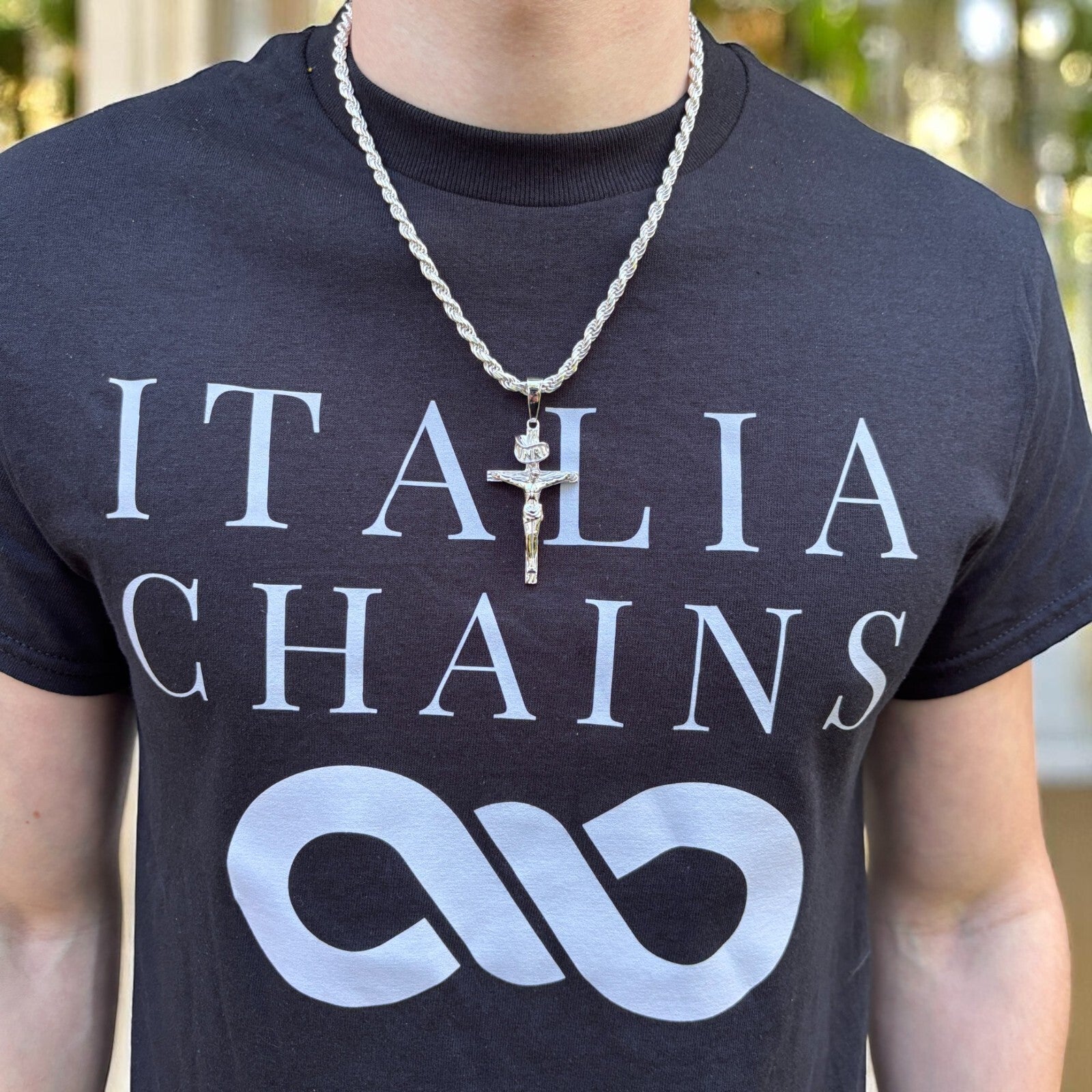 925 Sterling Silver Crucifix Cross Pendant - Large