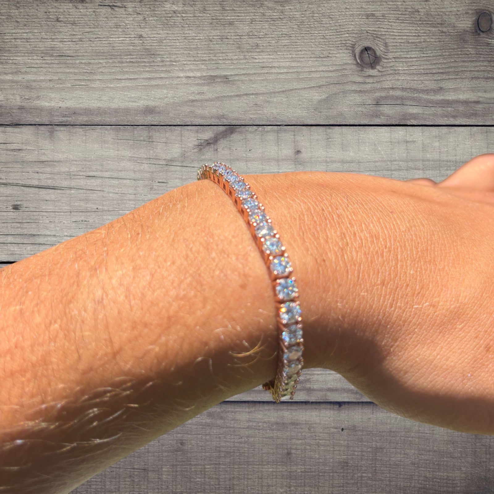 925 Sterling Silver 4mm Tennis Bracelet - CZ Or Moissanite