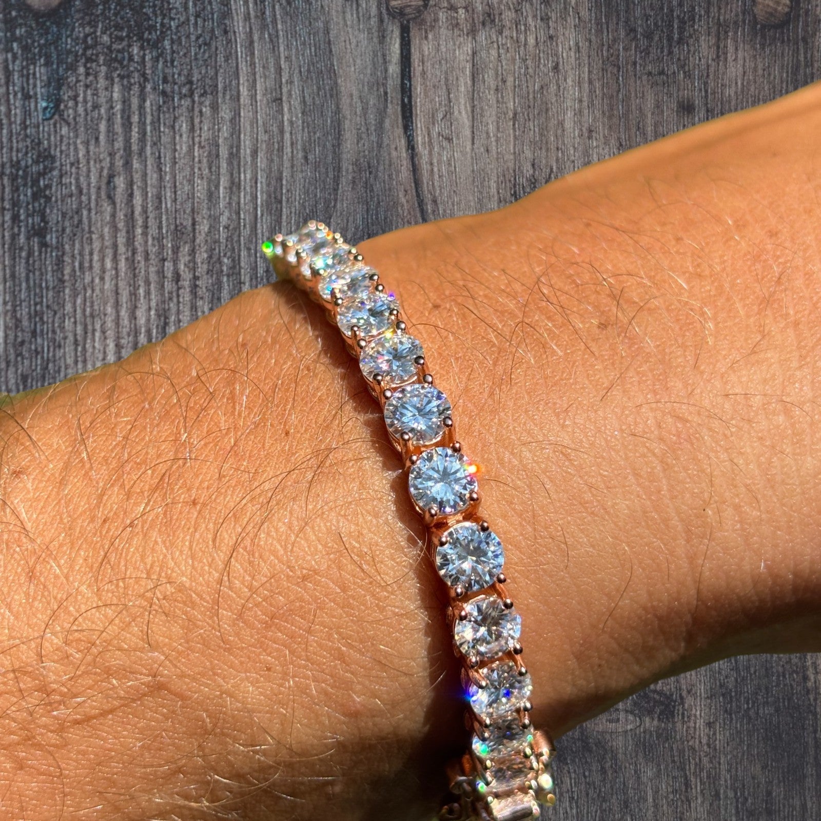 925 Sterling Silver 5mm Tennis Bracelet - CZ Or Moissanite