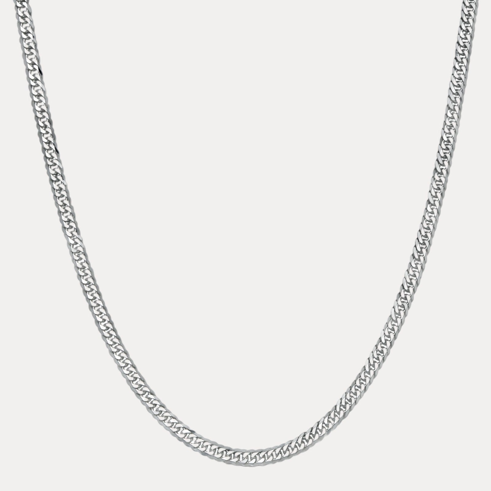 925 Sterling Silver 6mm Double Curb Chain Necklace