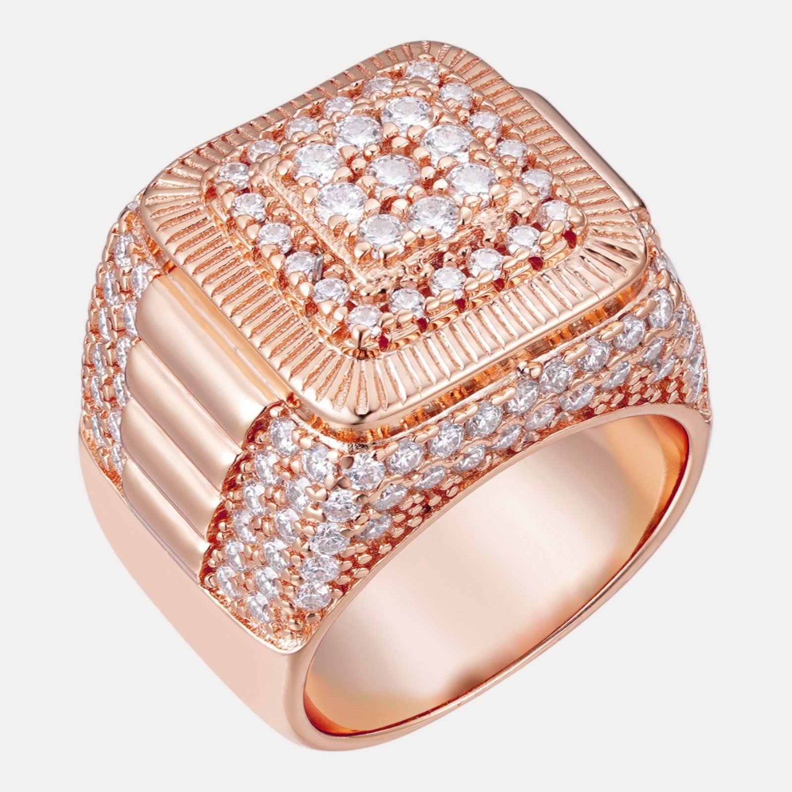 925 Sterling Silver Square Moissanite Ring