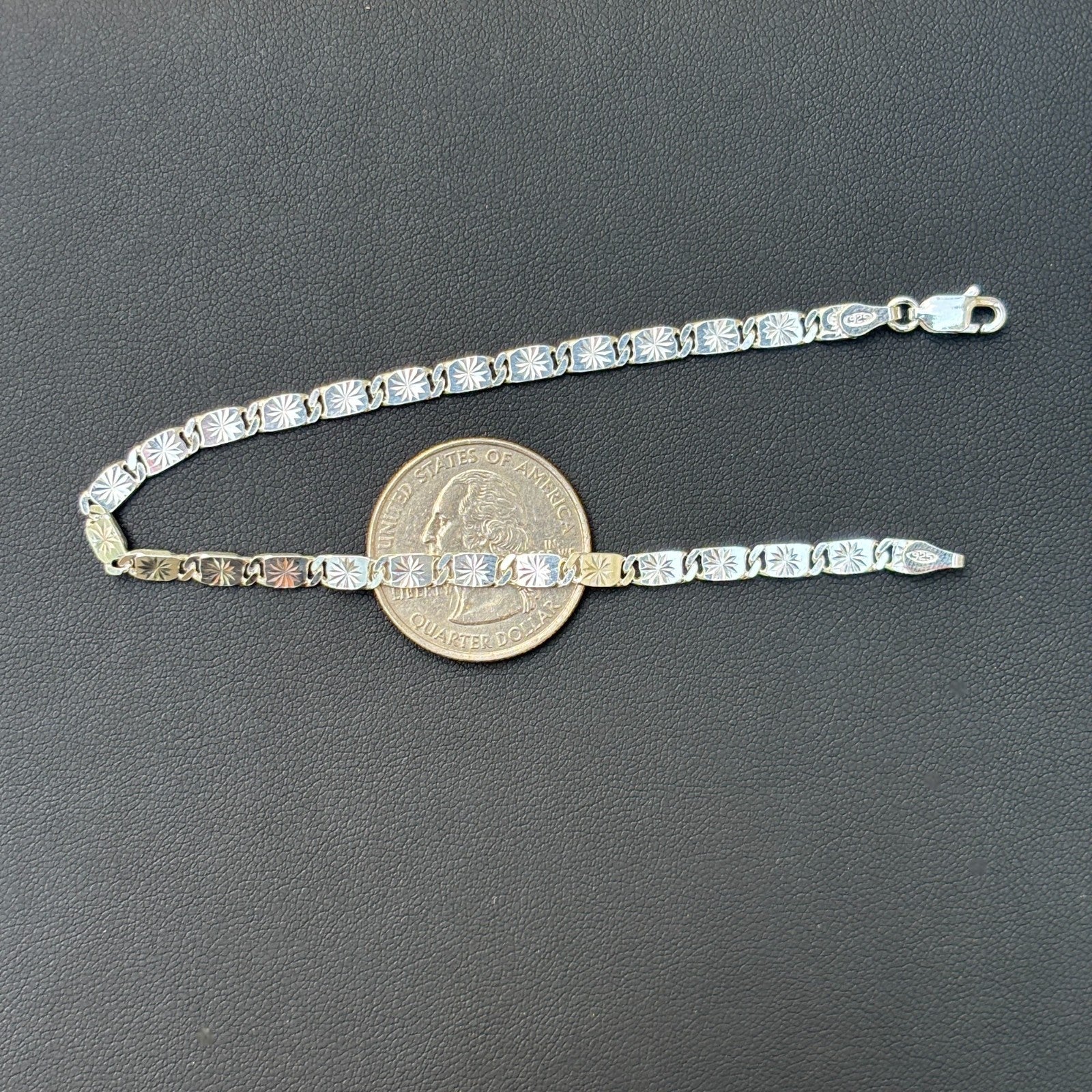 925 Sterling Silver 4mm Valentino Bracelet