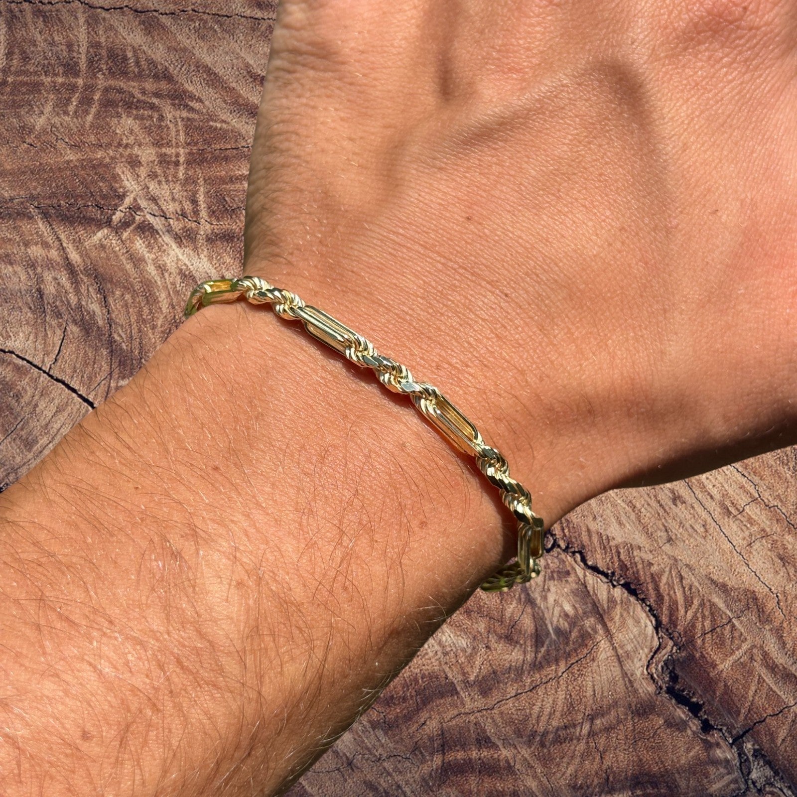 925 Sterling Silver 4mm Figarope Milano Bracelet