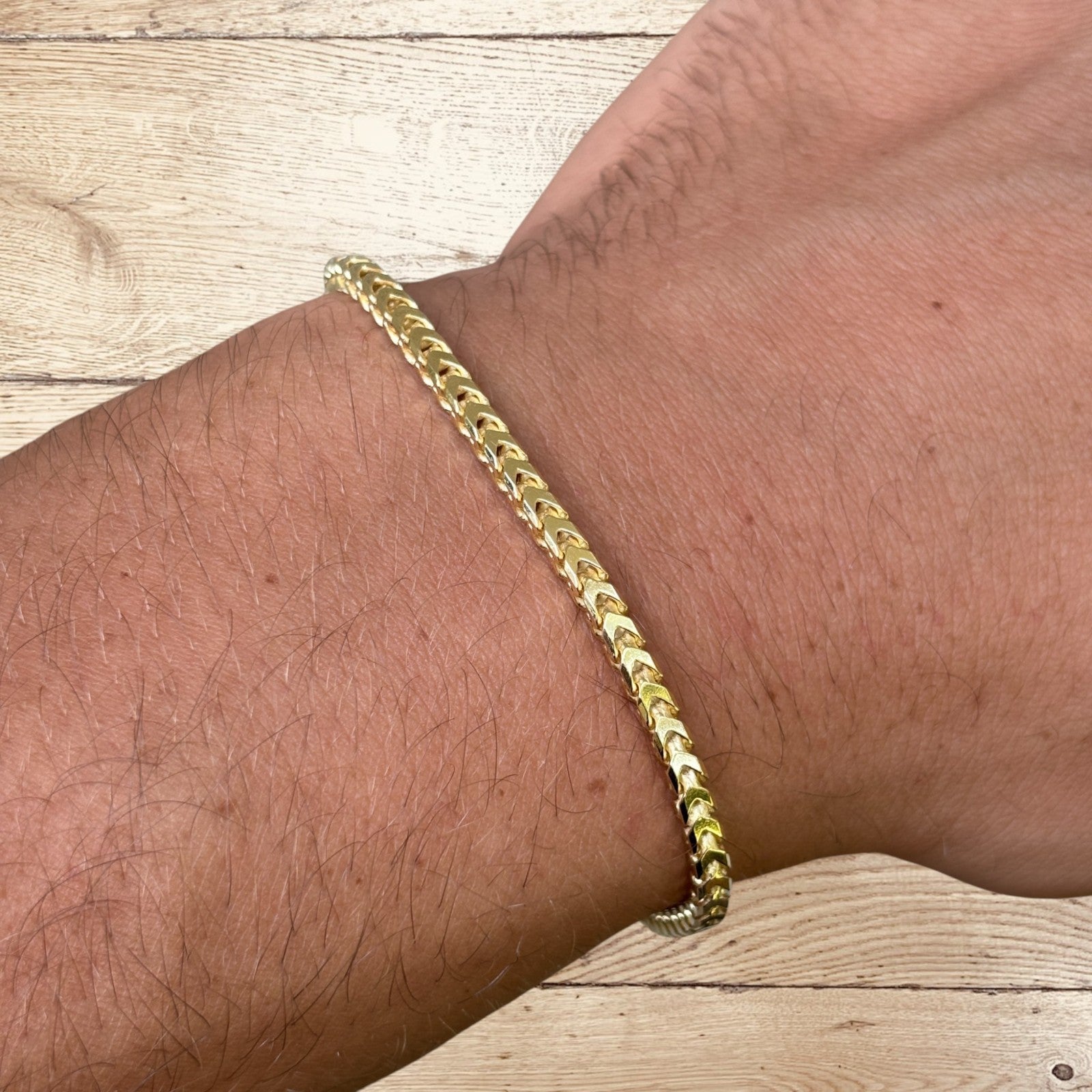 925 Sterling Silver 3mm Franco Bracelet