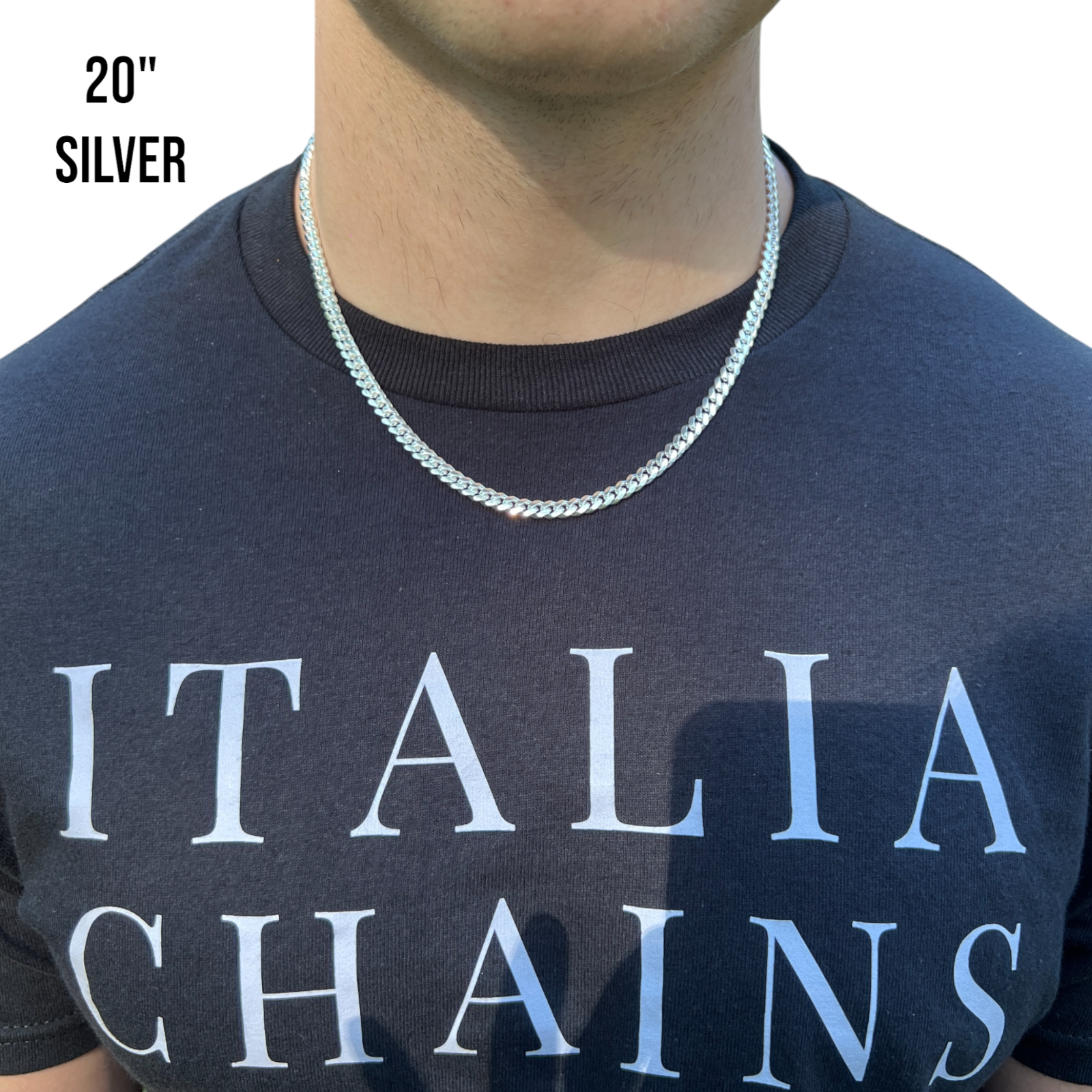 925 Sterling Silver 5.5mm Miami Cuban Chain Necklace