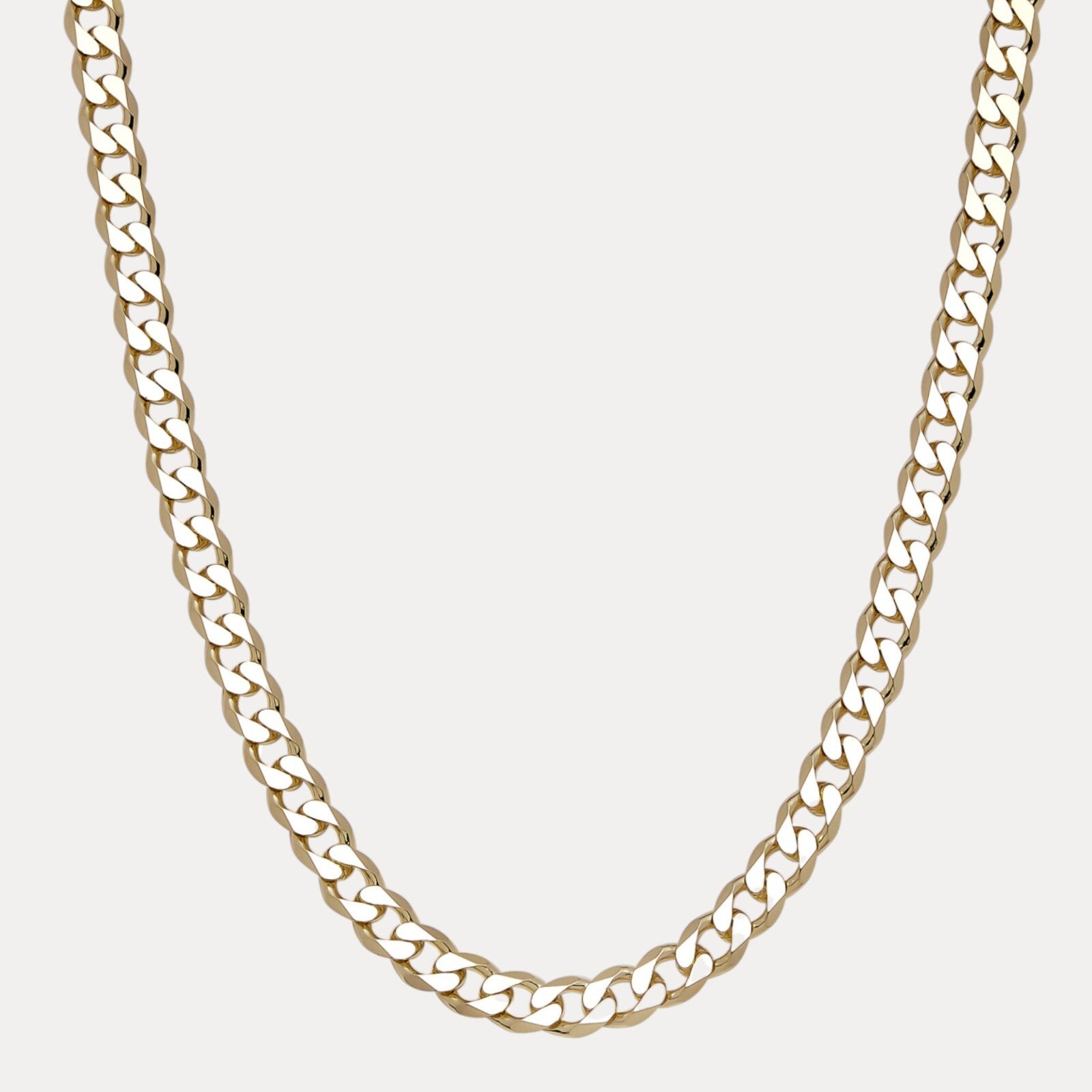 925 Sterling Silver 12mm Curb Chain Necklace