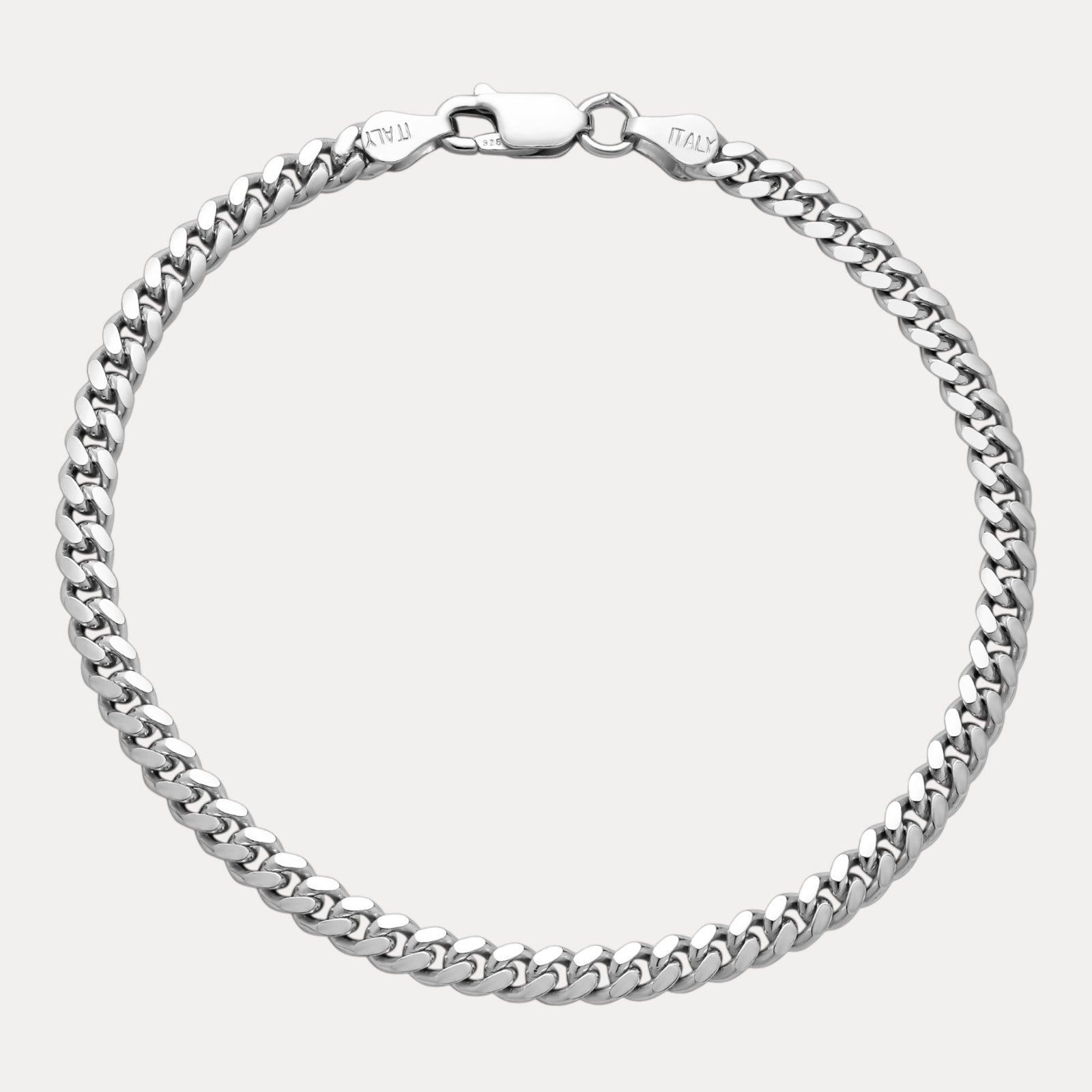 925 Sterling Silver 4mm Miami Cuban Bracelet
