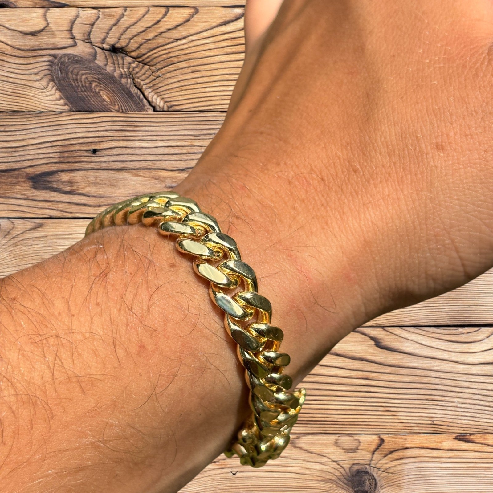 925 Sterling Silver 8mm Miami Cuban W. Box Clasp Bracelet