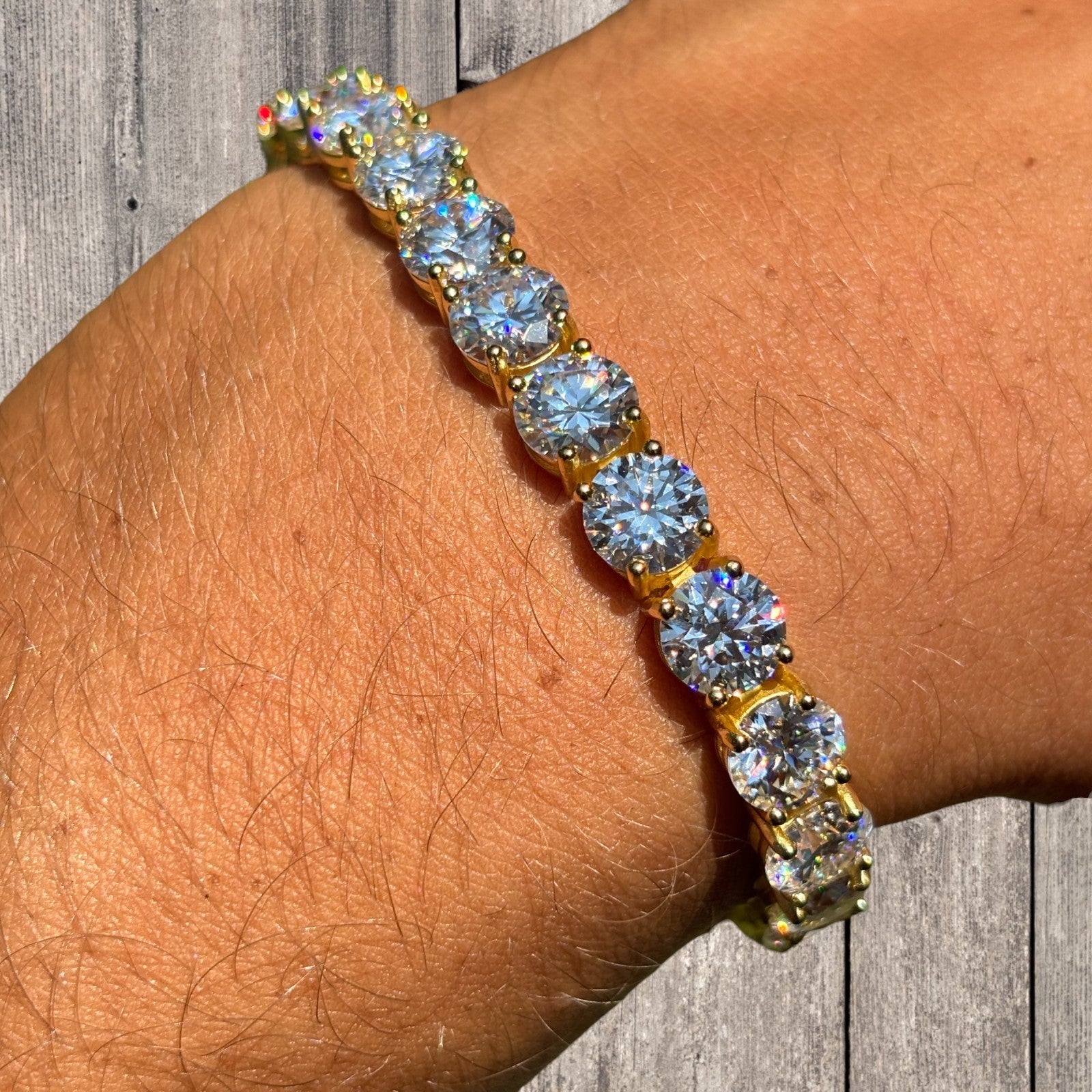 925 Sterling Silver 7mm Tennis Bracelet - CZ Or Moissanite