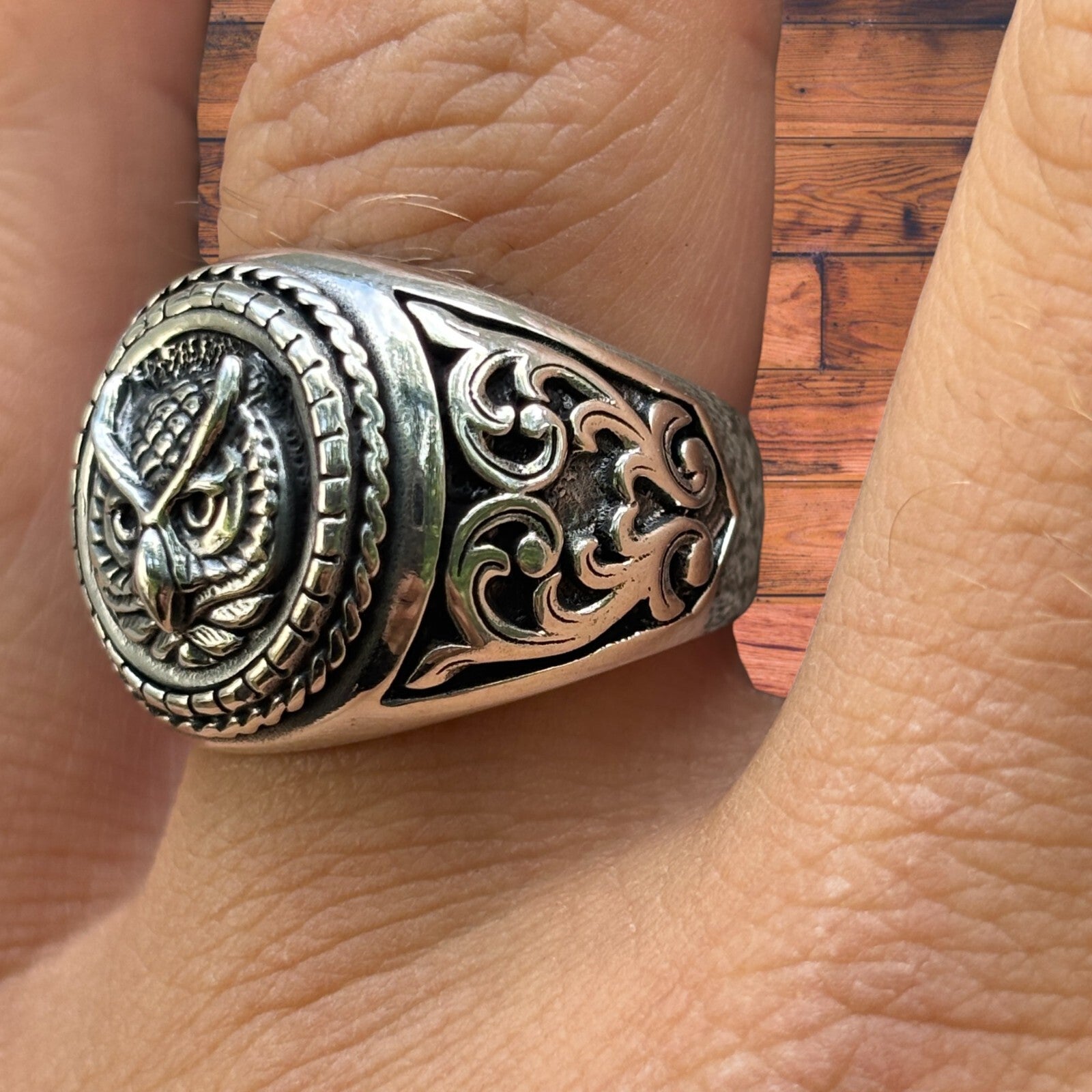 925 Sterling Silver Owl Ring