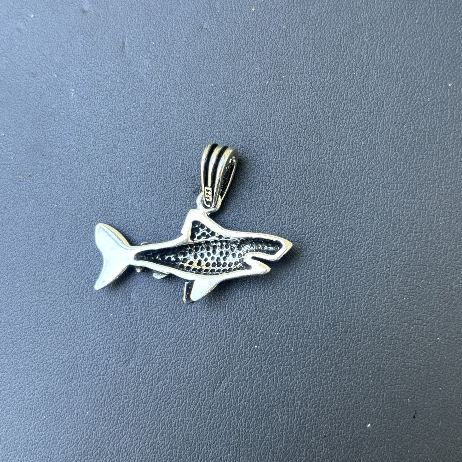 925 Sterling Silver Great White Shark Pendant