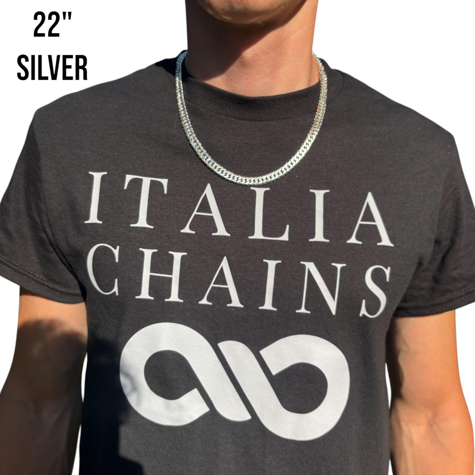 925 Sterling Silver 10mm Double Curb Chain Necklace