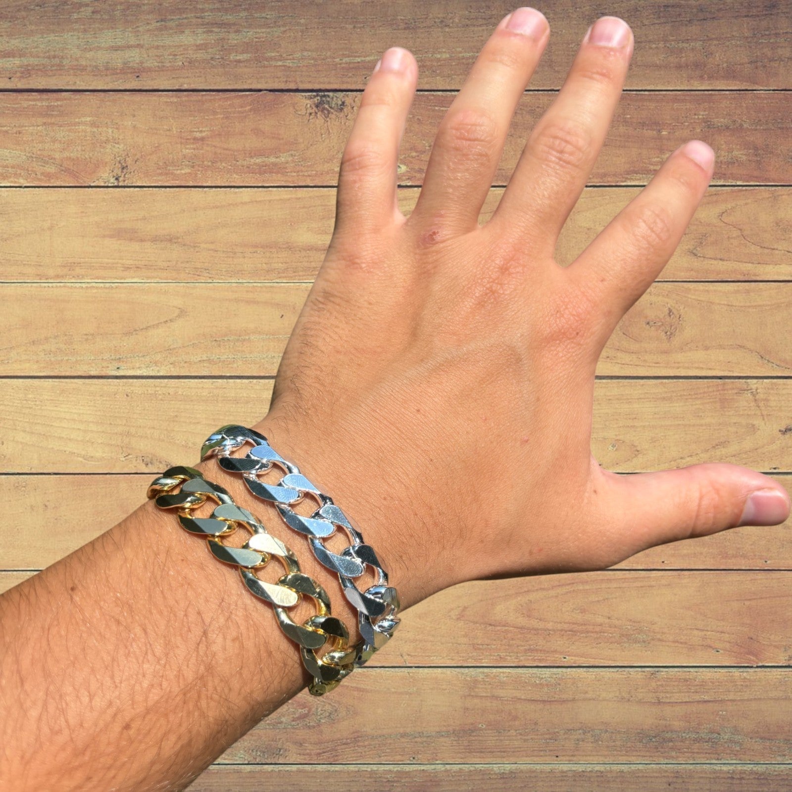 925 Sterling Silver 13.5mm Curb Bracelet