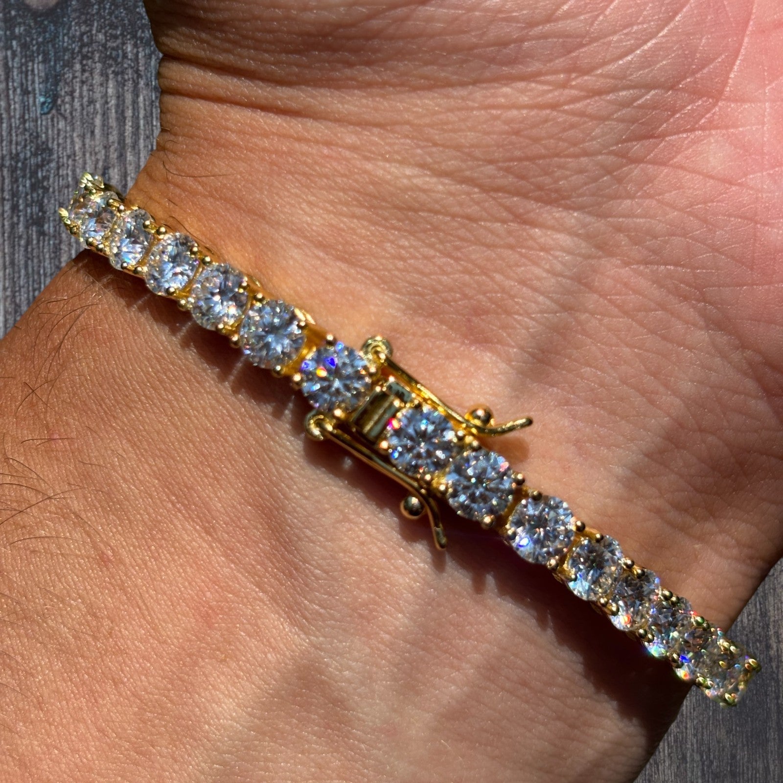 925 Sterling Silver 5mm Tennis Bracelet - CZ Or Moissanite