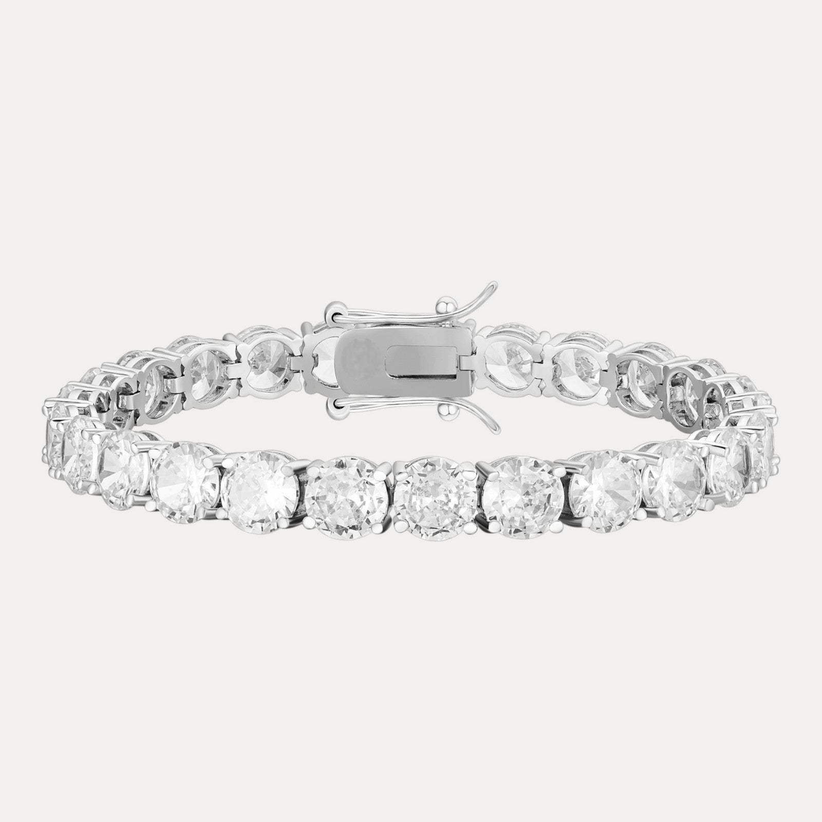 925 Sterling Silver 7mm Tennis Bracelet - CZ Or Moissanite