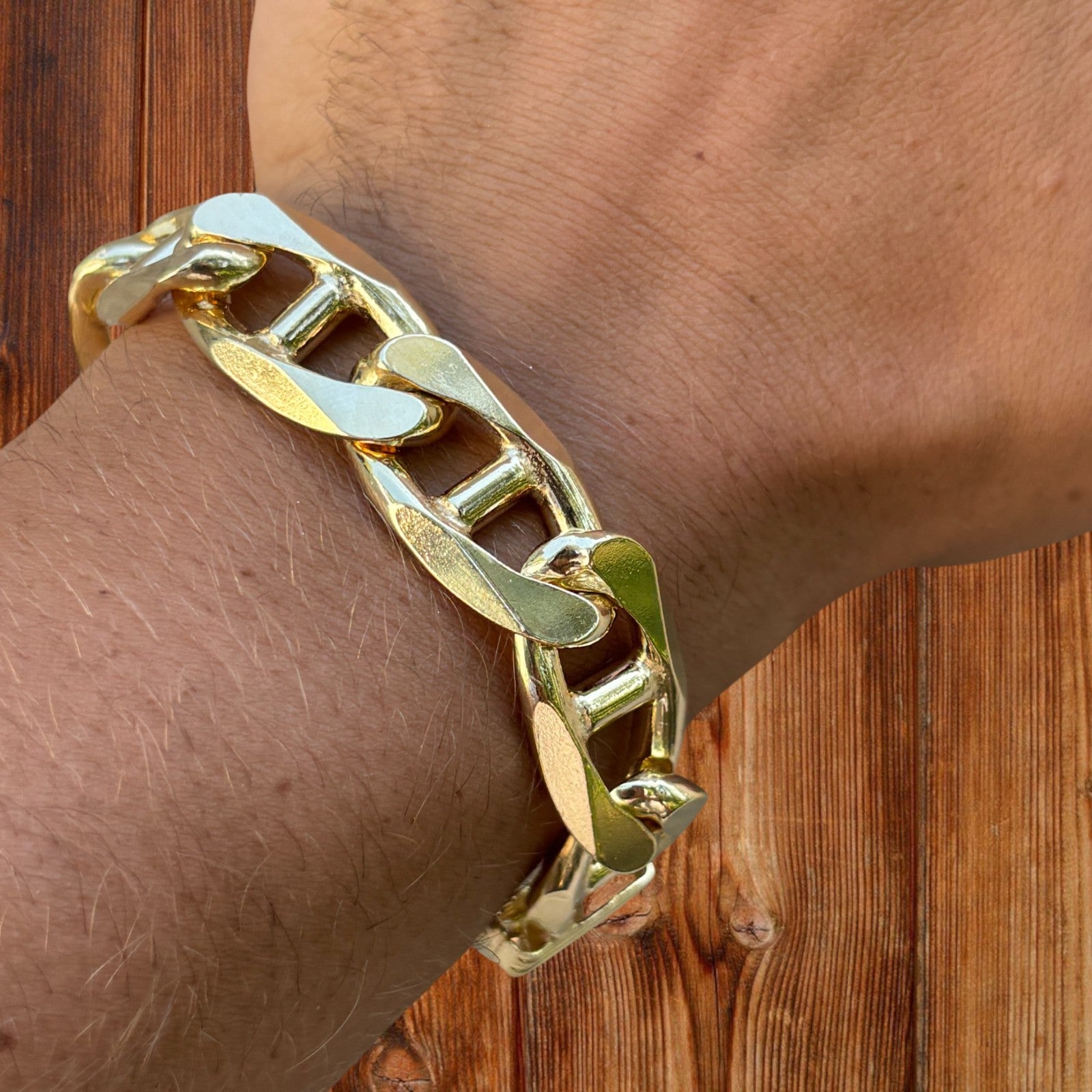 925 Sterling Silver 16mm Mariner Bracelet