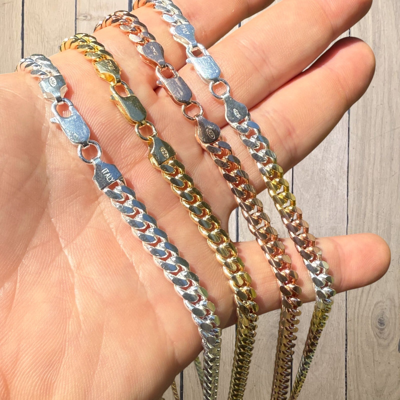 925 Sterling Silver 6mm Miami Cuban Chain Necklace