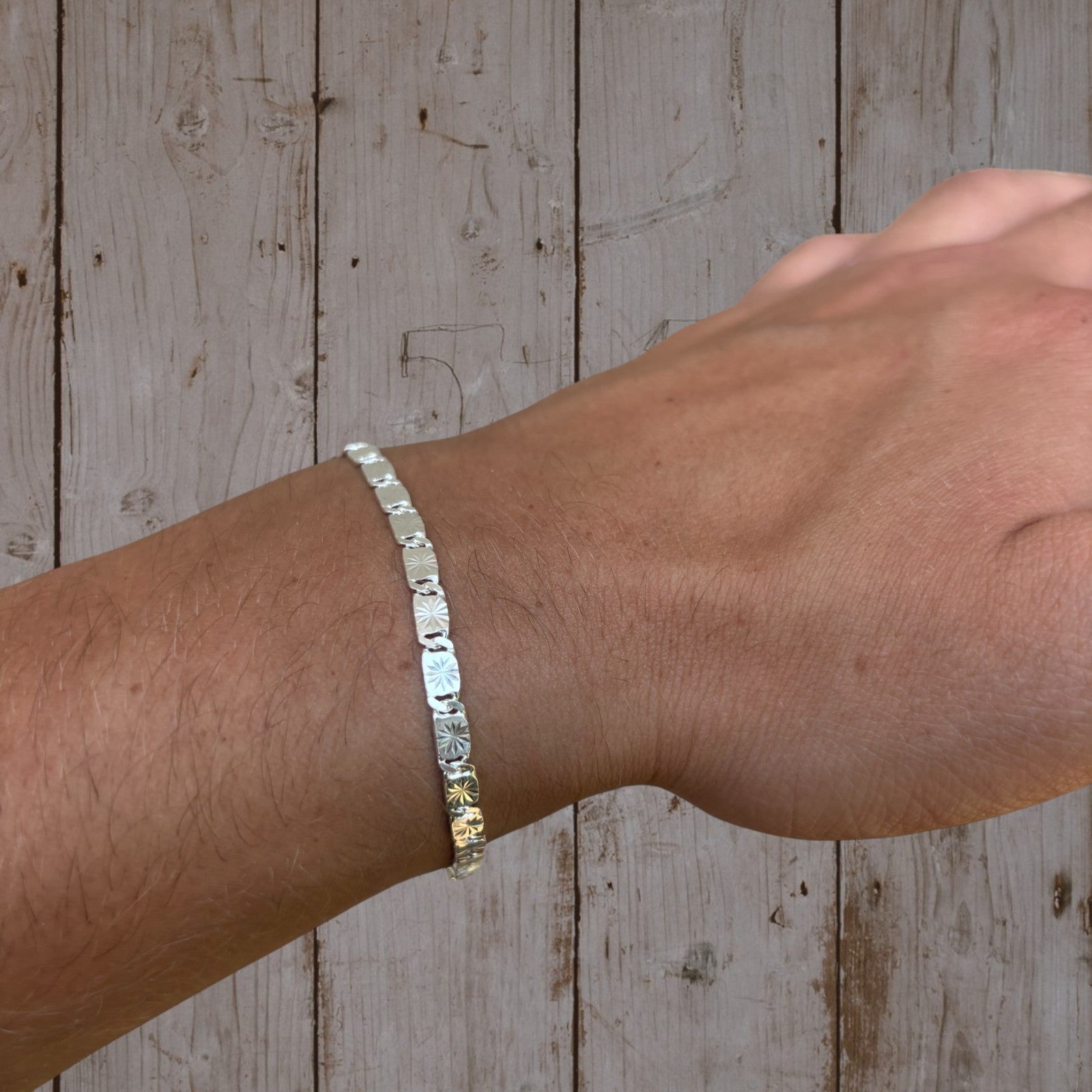 925 Sterling Silver 4mm Valentino Bracelet