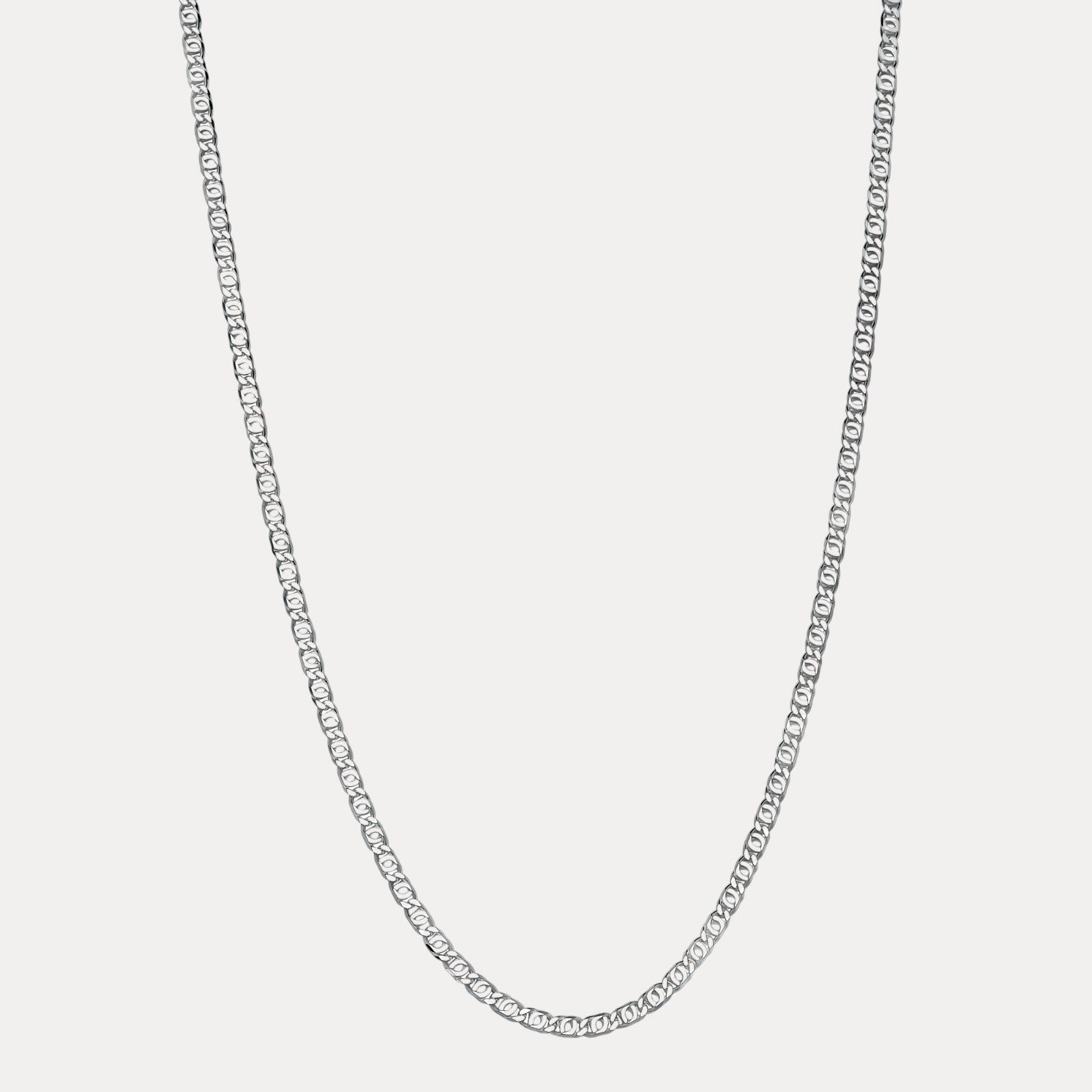 925 Sterling Silver 4.5mm Tiger Eye Chain Necklace