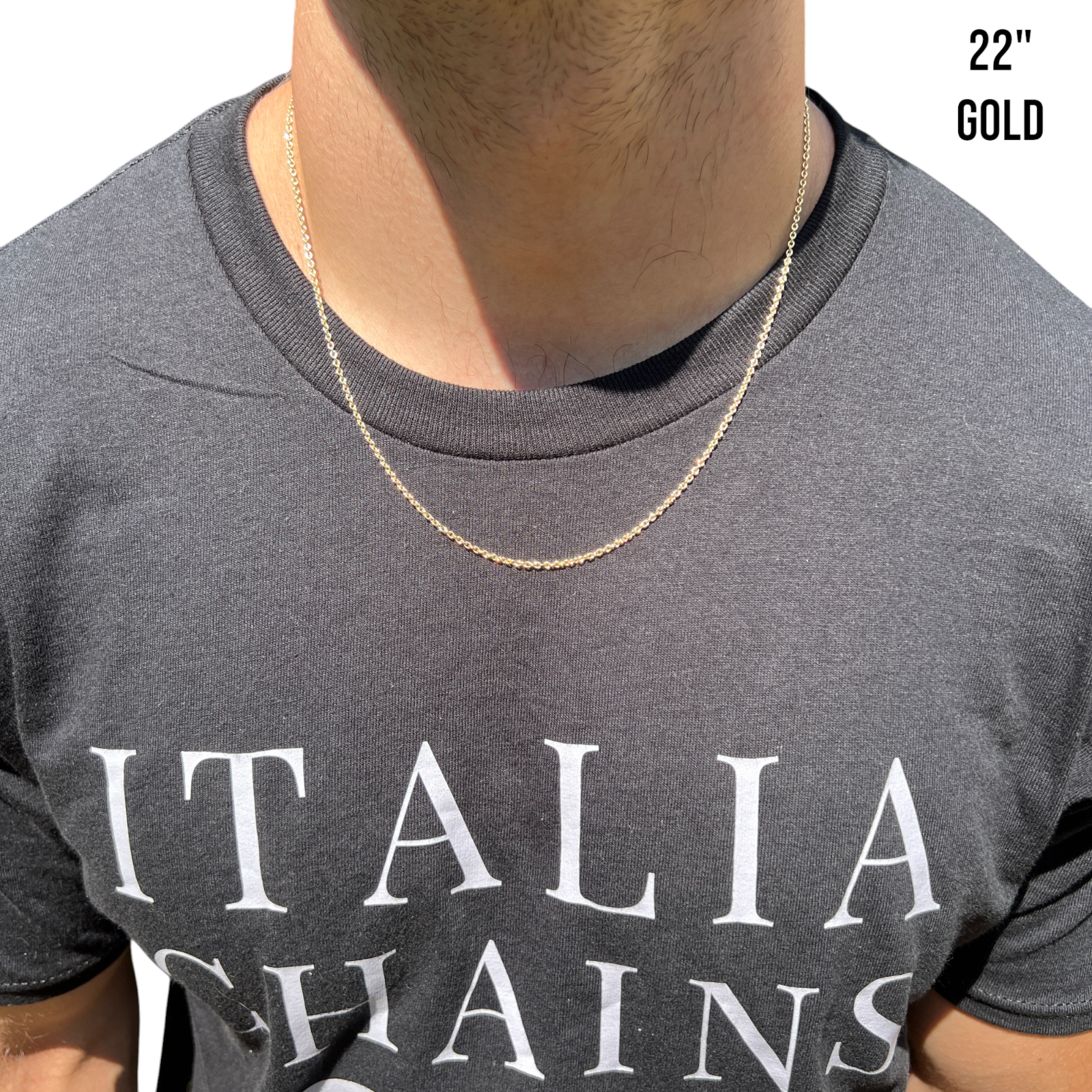 925 Sterling Silver 2mm Cable Chain Necklace