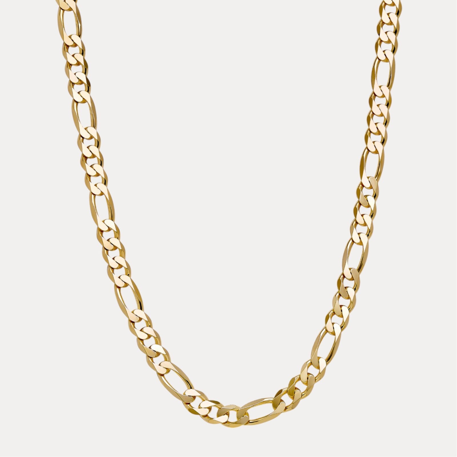 925 Sterling Silver 13mm Figaro Chain Necklace