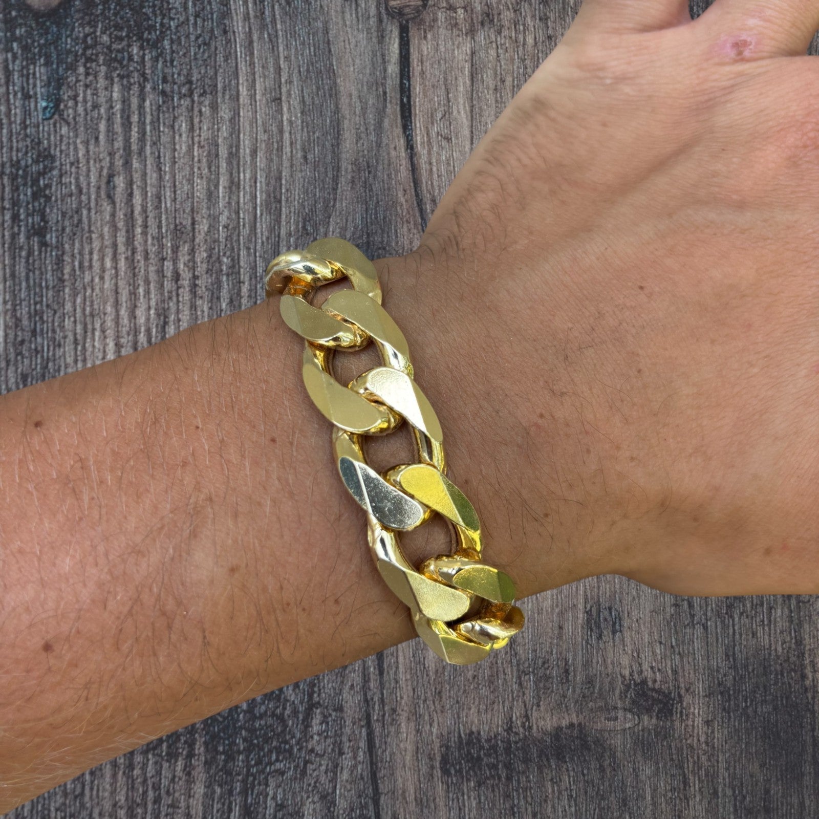 925 Sterling Silver 16mm Curb Bracelet