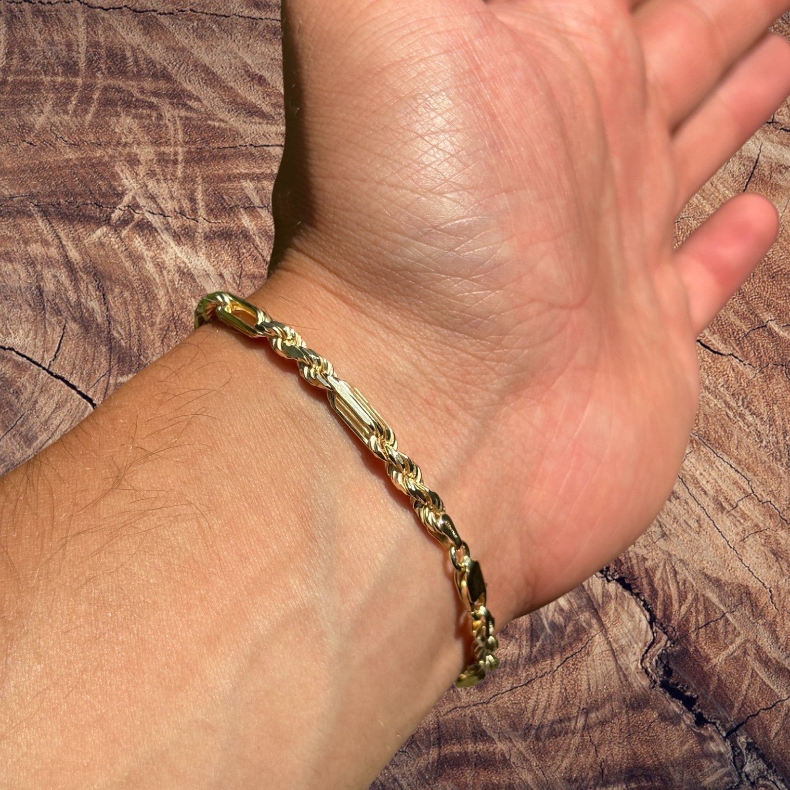 925 Sterling Silver 4mm Figarope Milano Bracelet