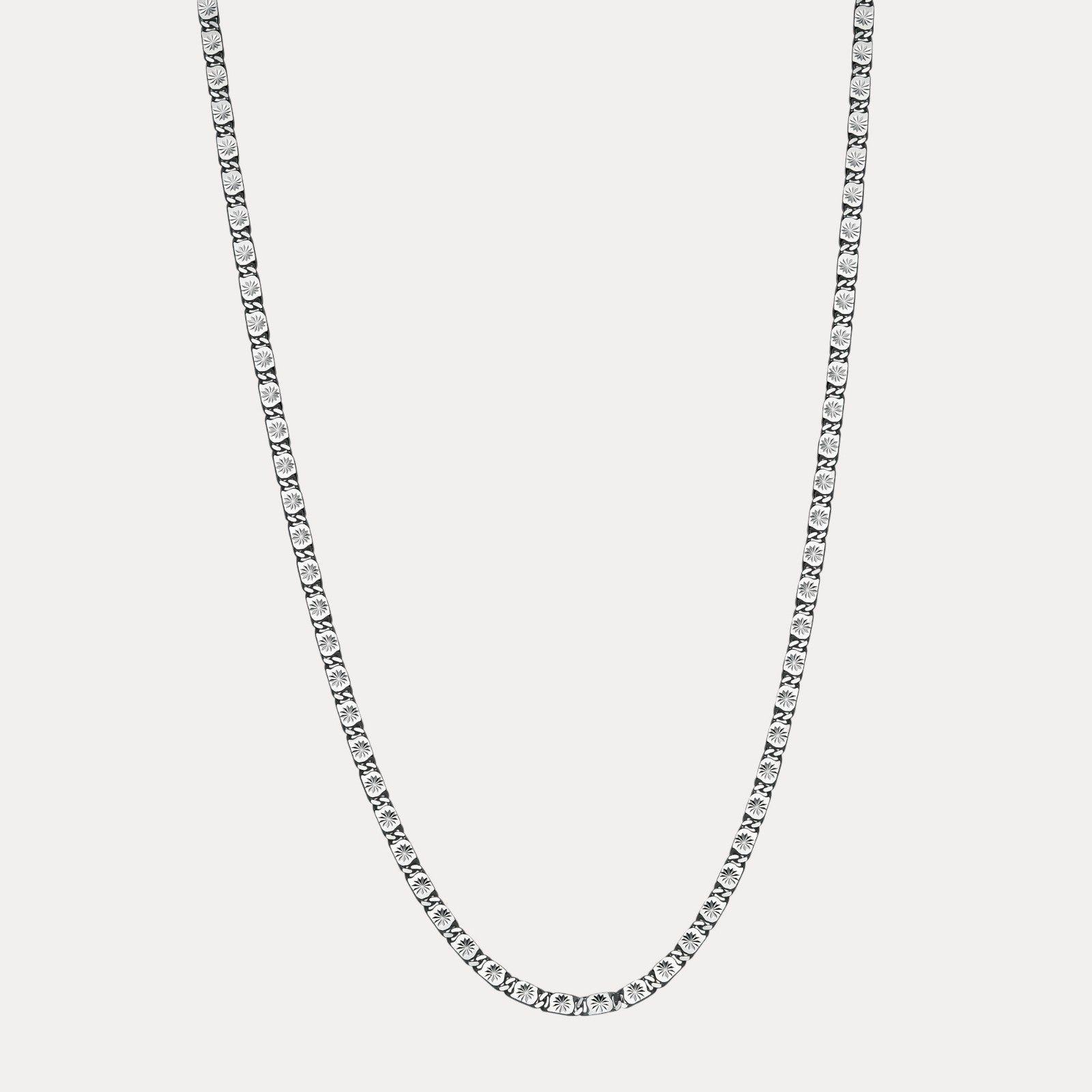 925 Sterling Silver 5mm Valentino Chain Necklace