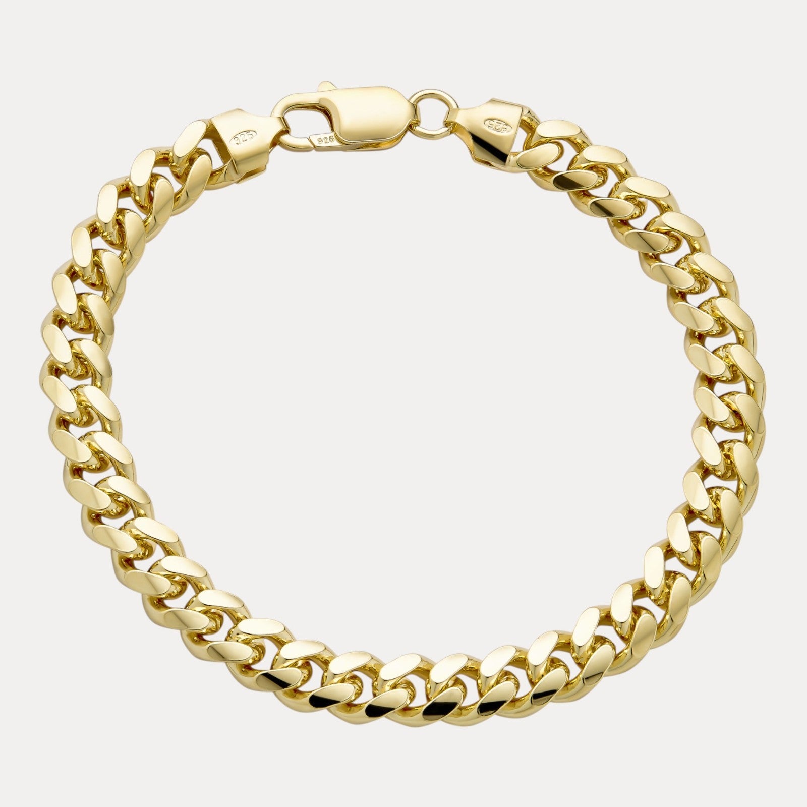 925 Sterling Silver 8mm Miami Cuban Bracelet