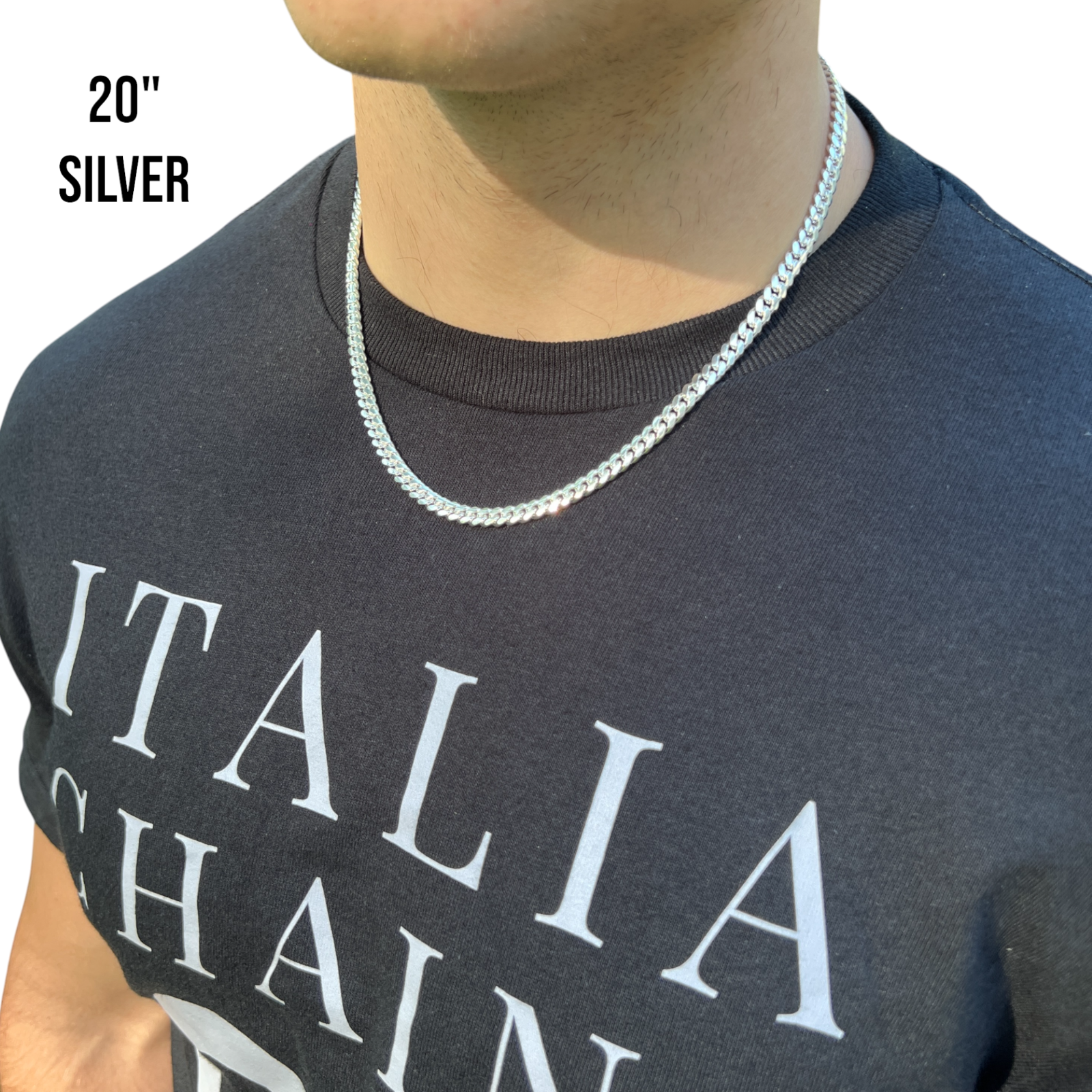 925 Sterling Silver 5.5mm Miami Cuban Chain Necklace