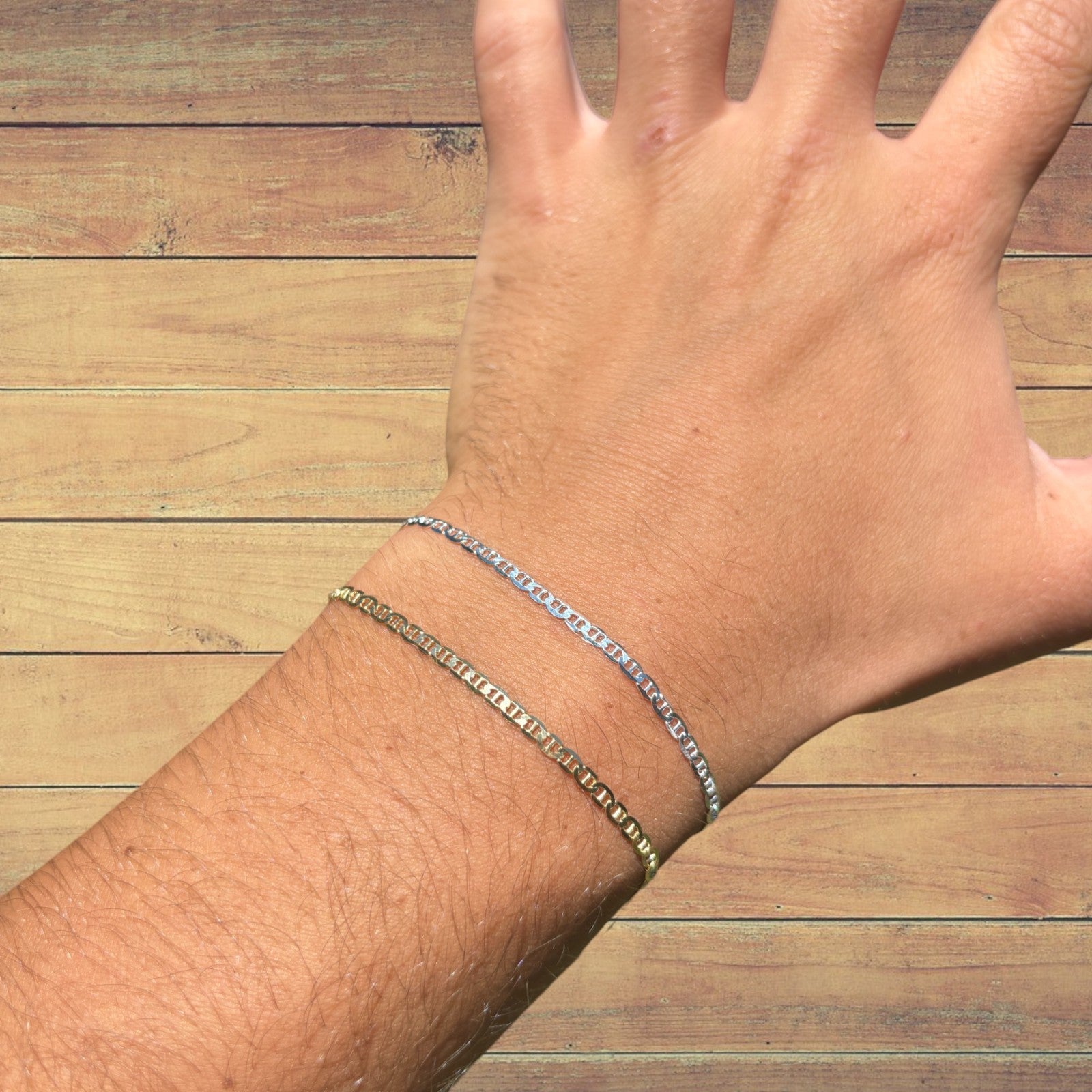 925 Sterling Silver 2.5mm Mariner Bracelet