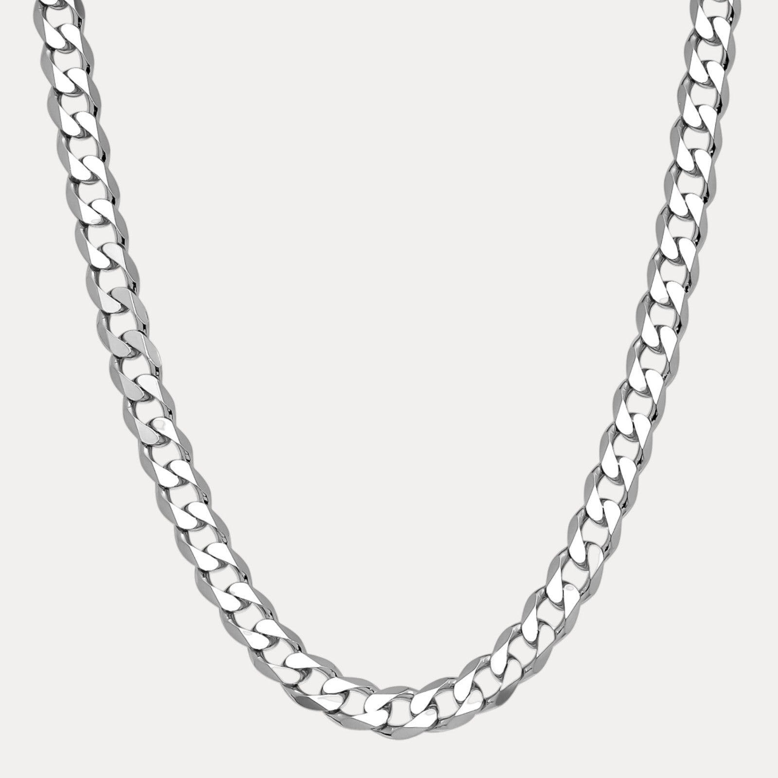 925 Sterling Silver 13.5mm Curb Chain Necklace