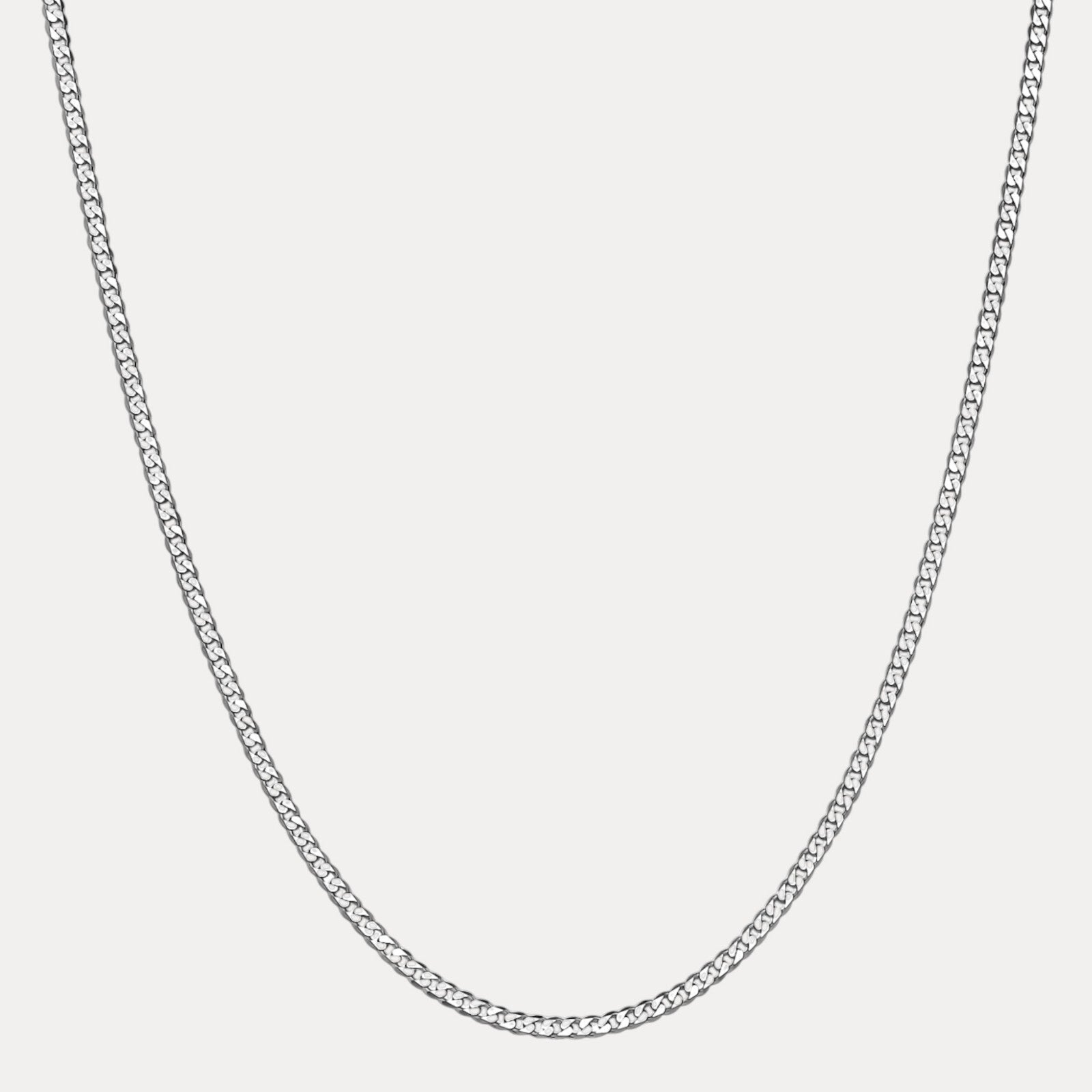 925 Sterling Silver 4mm Curb Chain Necklace