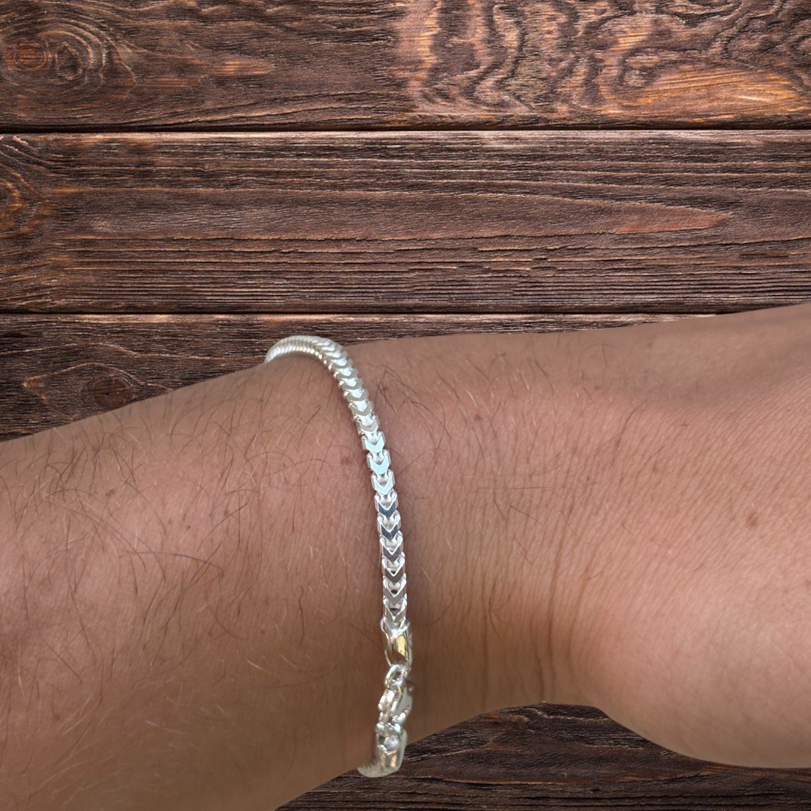 925 Sterling Silver 2.5mm Franco Bracelet