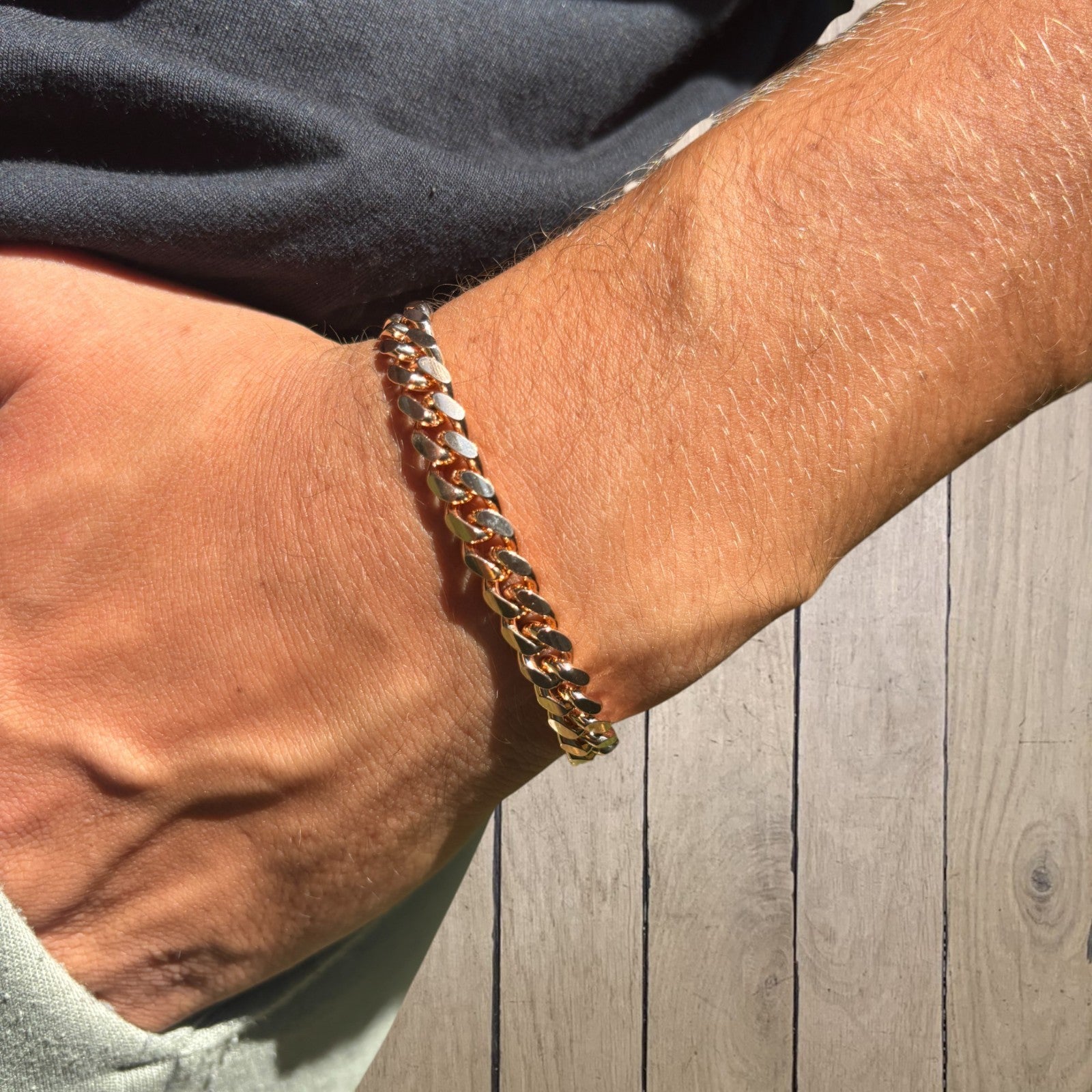 925 Sterling Silver 8mm Miami Cuban Bracelet