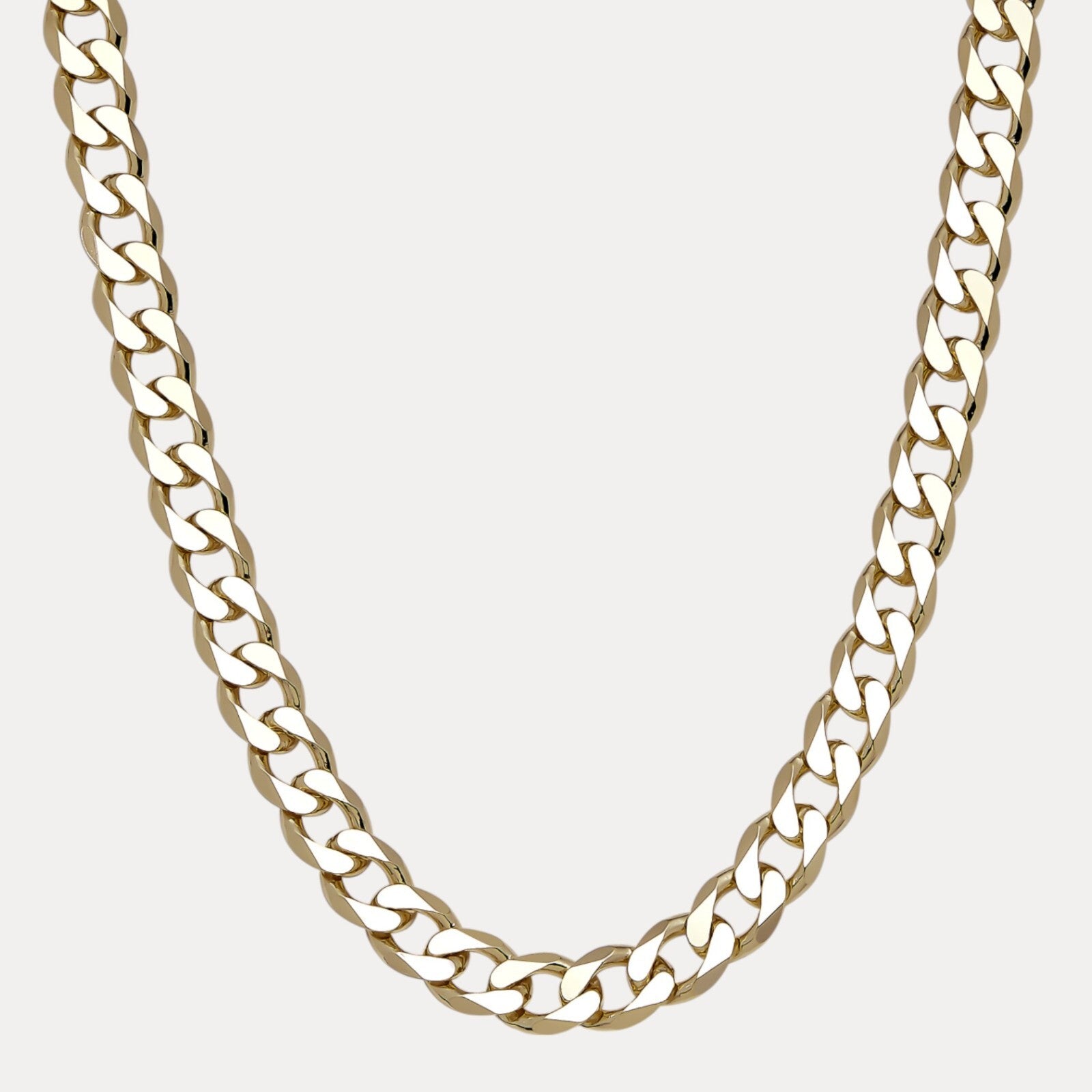 925 Sterling Silver 15mm Curb Chain Necklace
