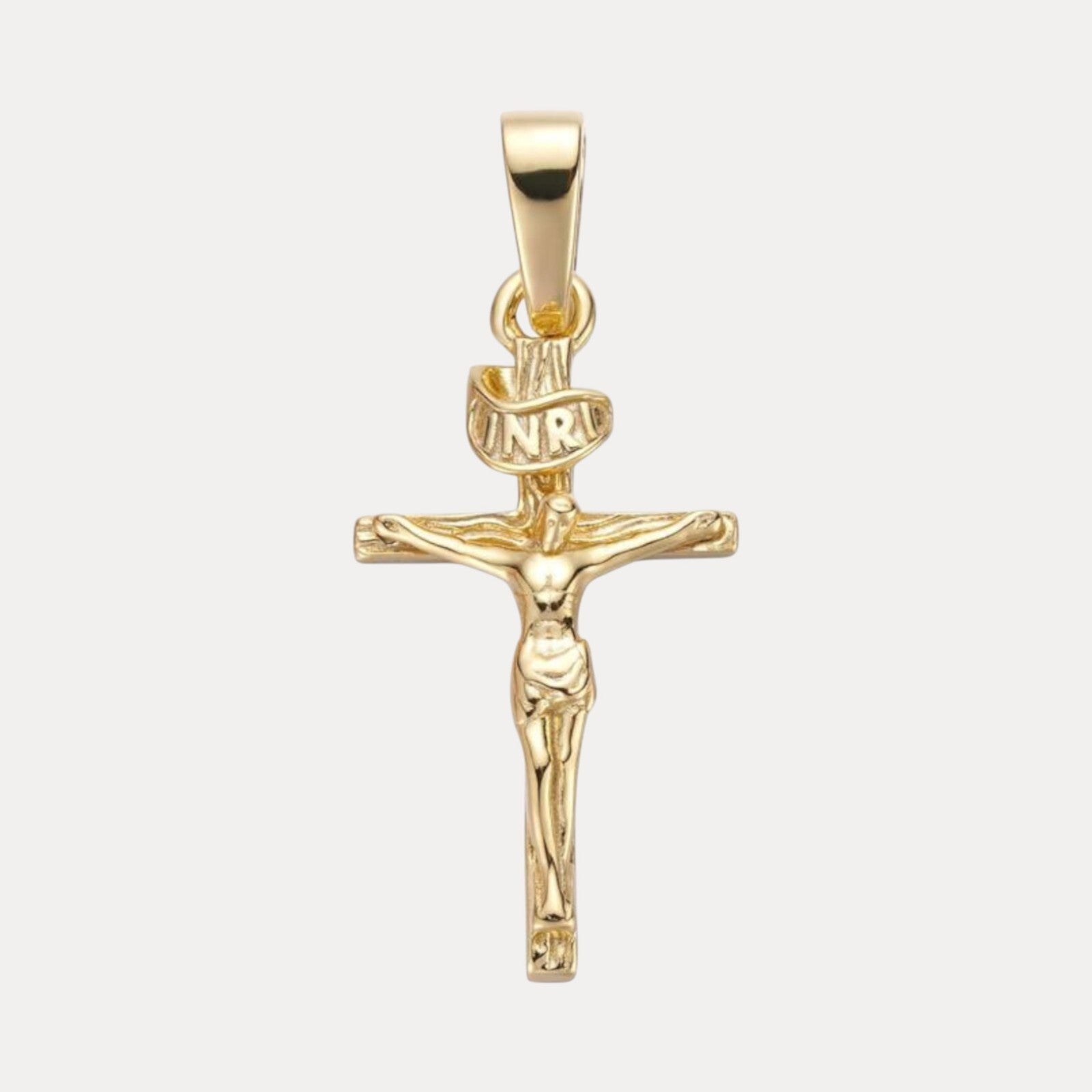 925 Sterling Silver Crucifix Cross Pendant - Medium