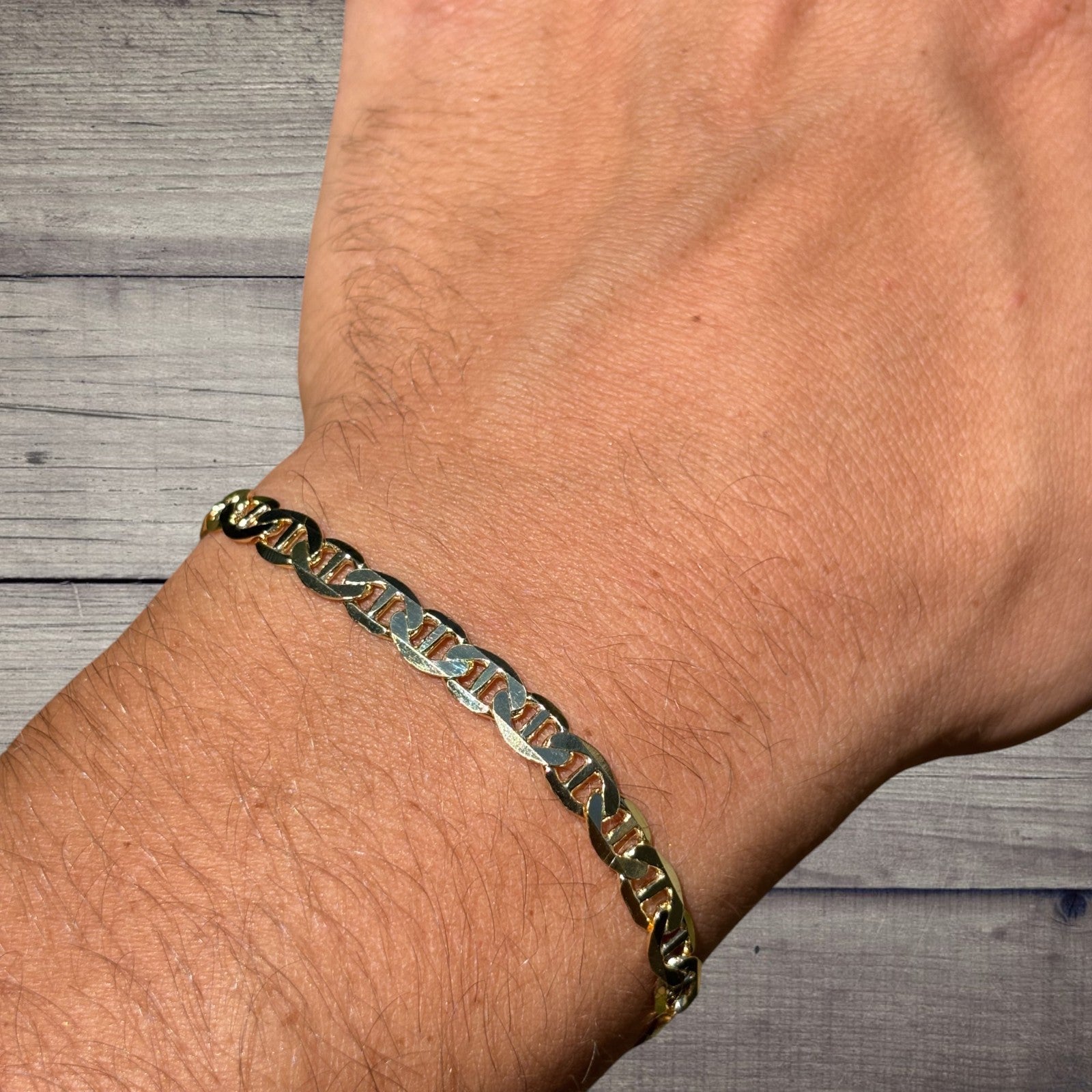 925 Sterling Silver 5mm Mariner Bracelet