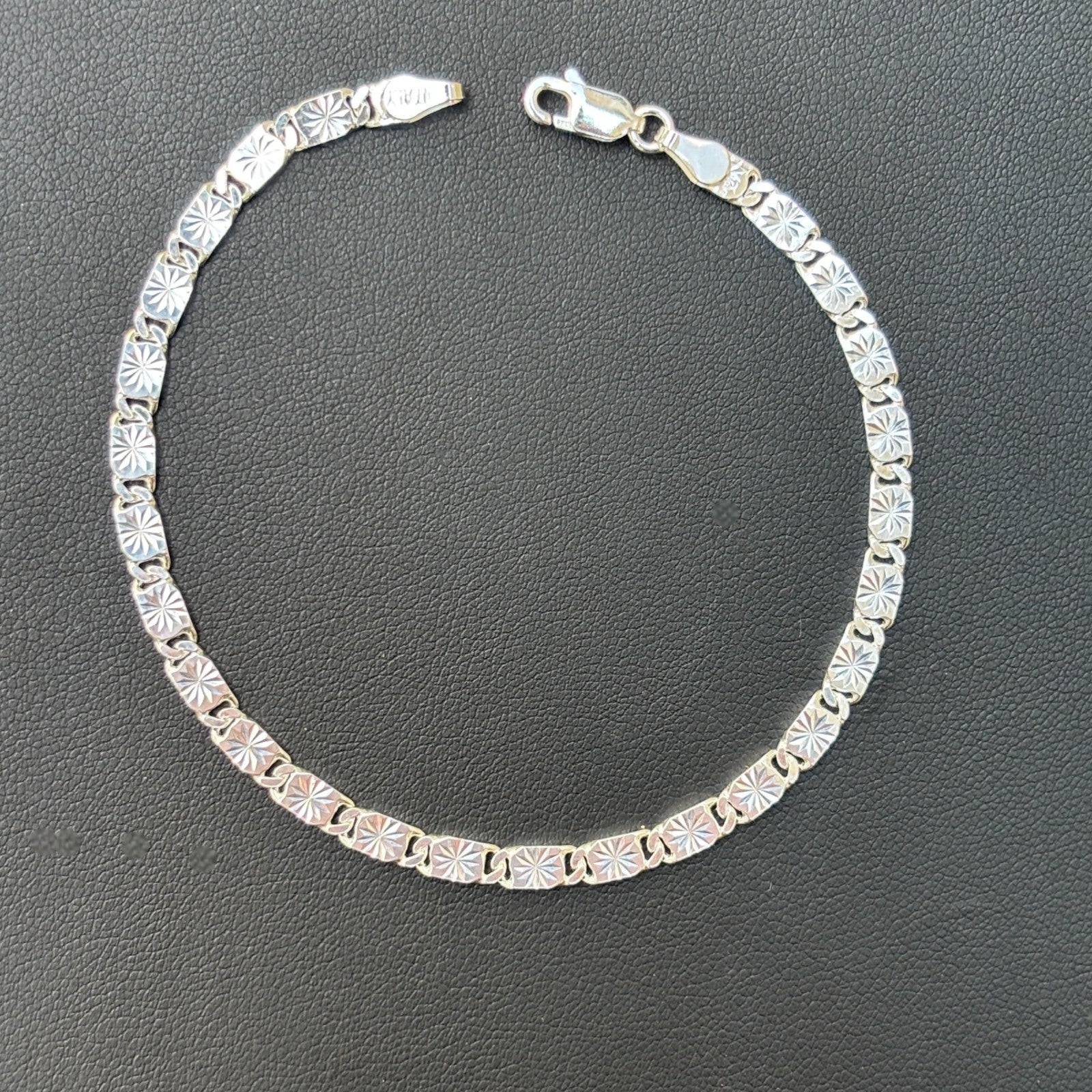 925 Sterling Silver 4mm Valentino Bracelet