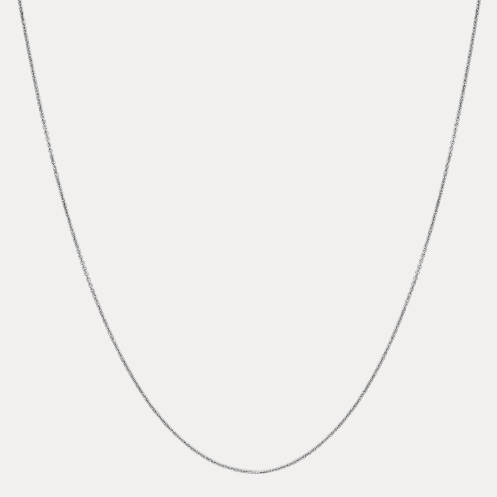 925 Sterling Silver 1mm Cable Chain Necklace