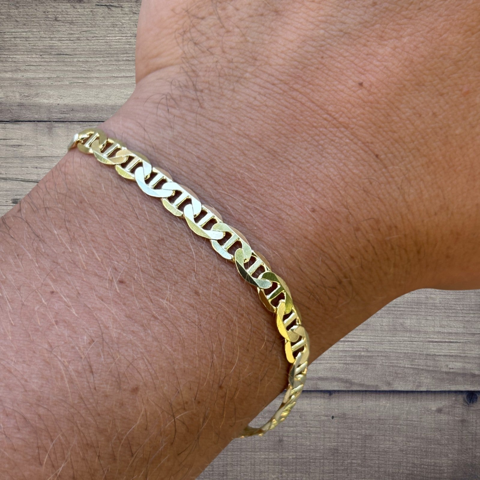 925 Sterling Silver 5mm Mariner Bracelet